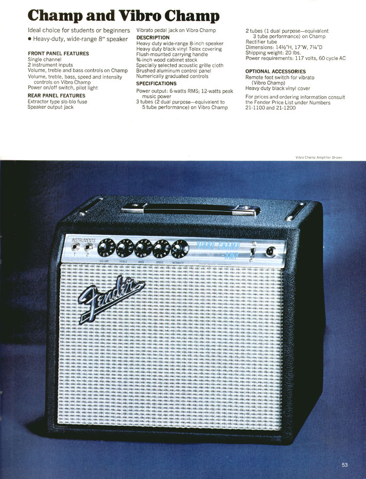 Fender Champ "Silverface" [19681982] image (1430625) Audiofanzine