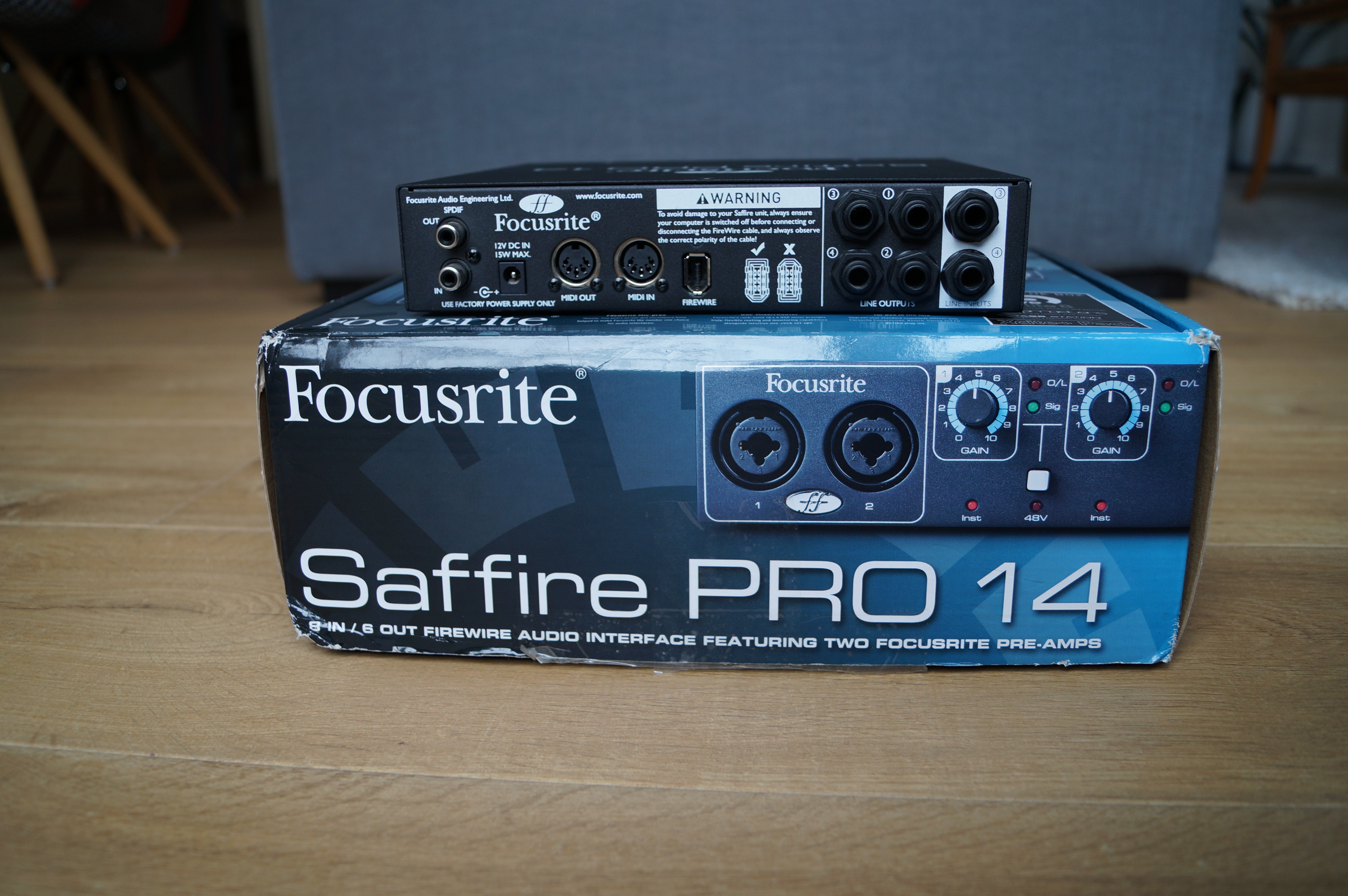 Как подключить focusrite saffire pro 14 через usb