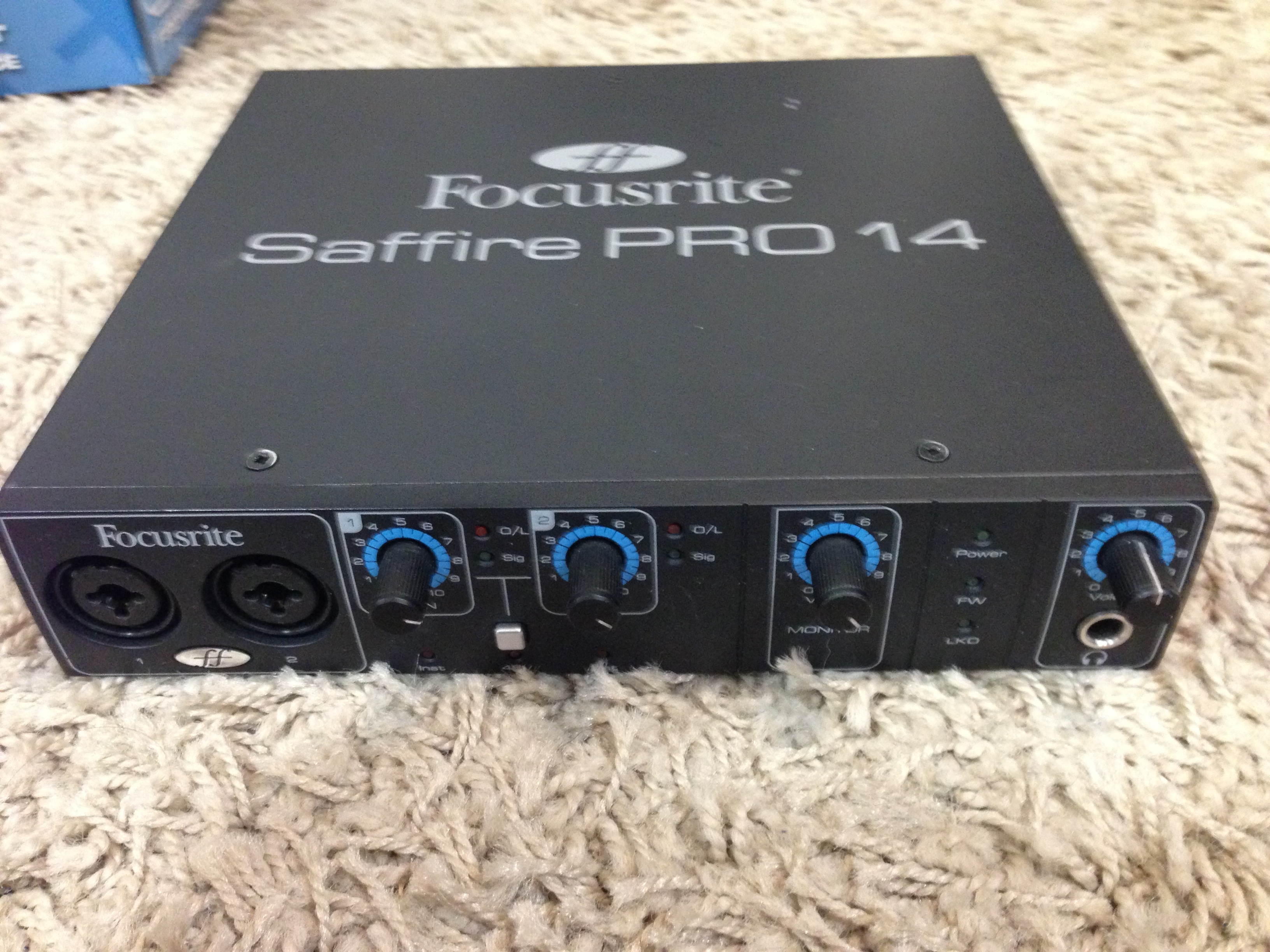 Как подключить focusrite saffire pro 14 через usb