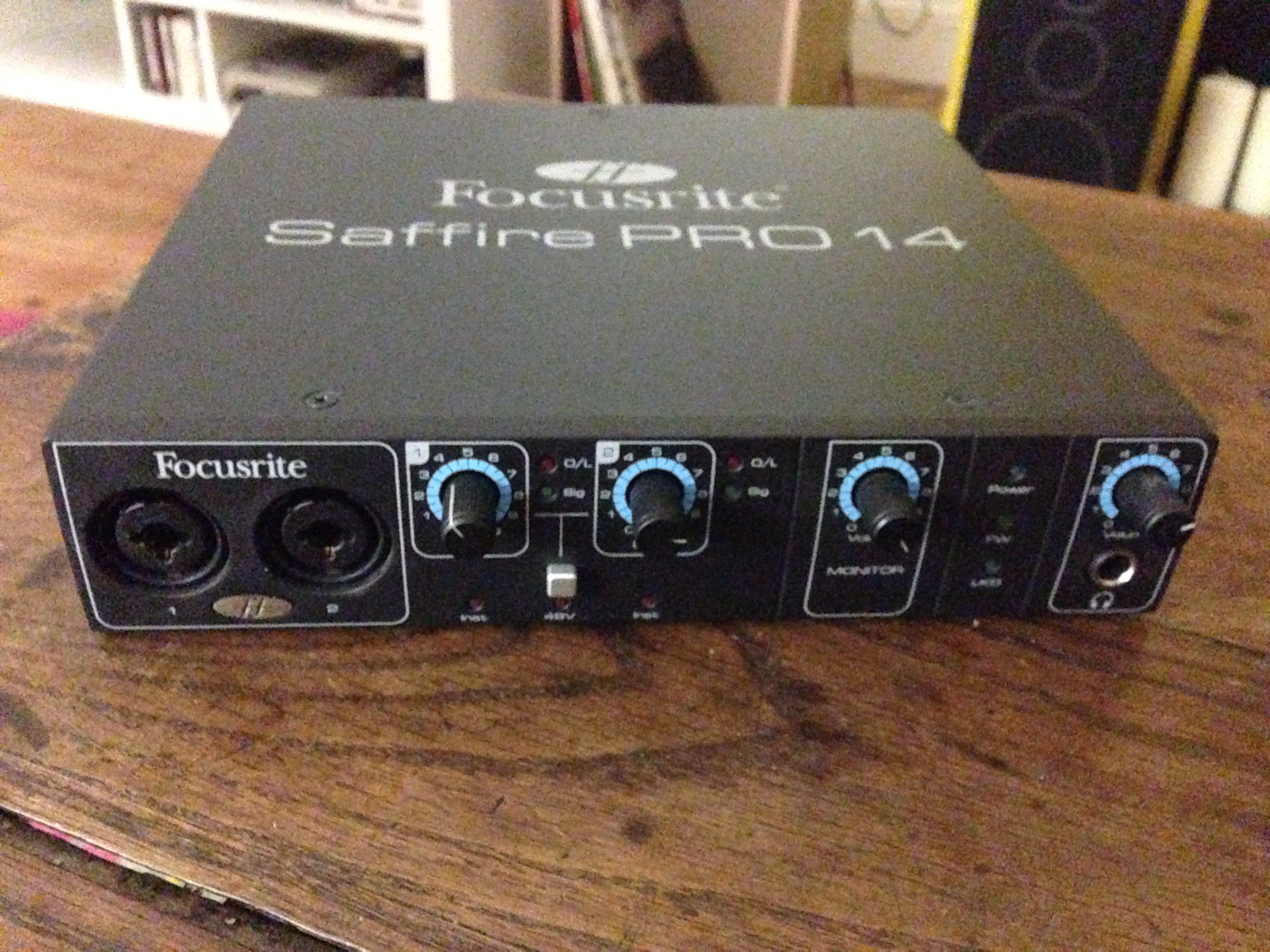 Как подключить focusrite saffire pro 14 через usb