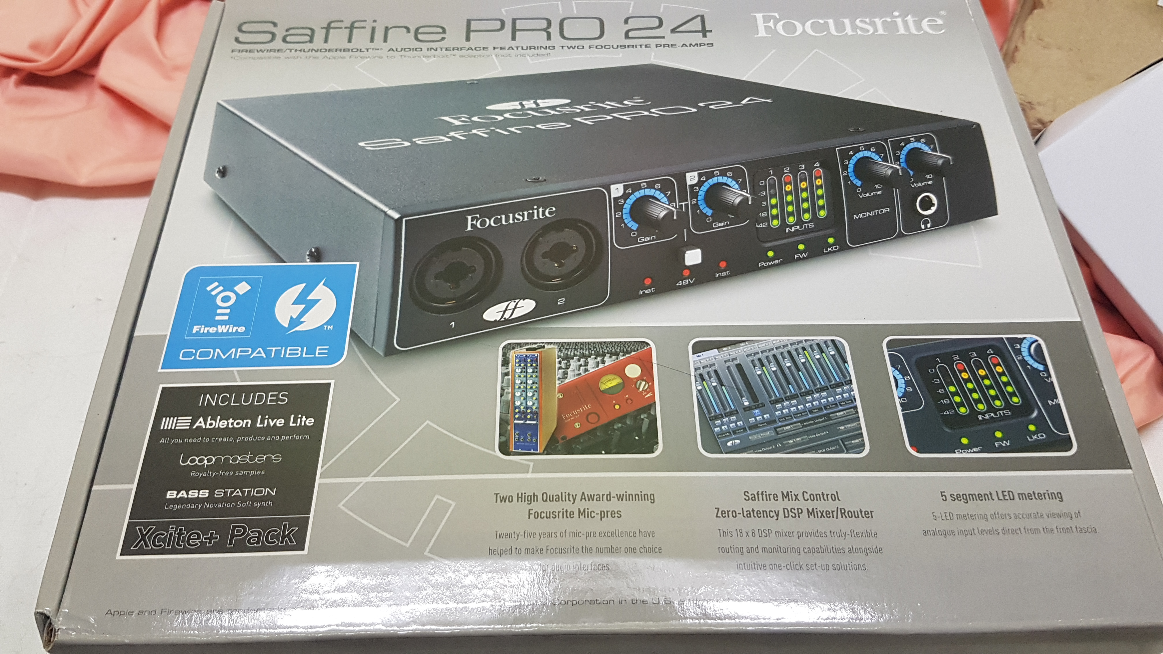 Как подключить звуковую карту focusrite saffire pro 24