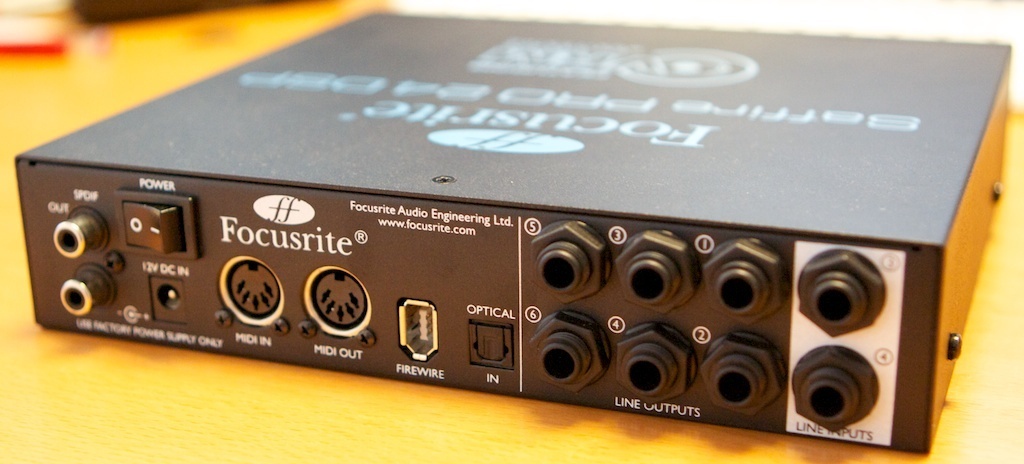 Как подключить звуковую карту focusrite saffire pro 24