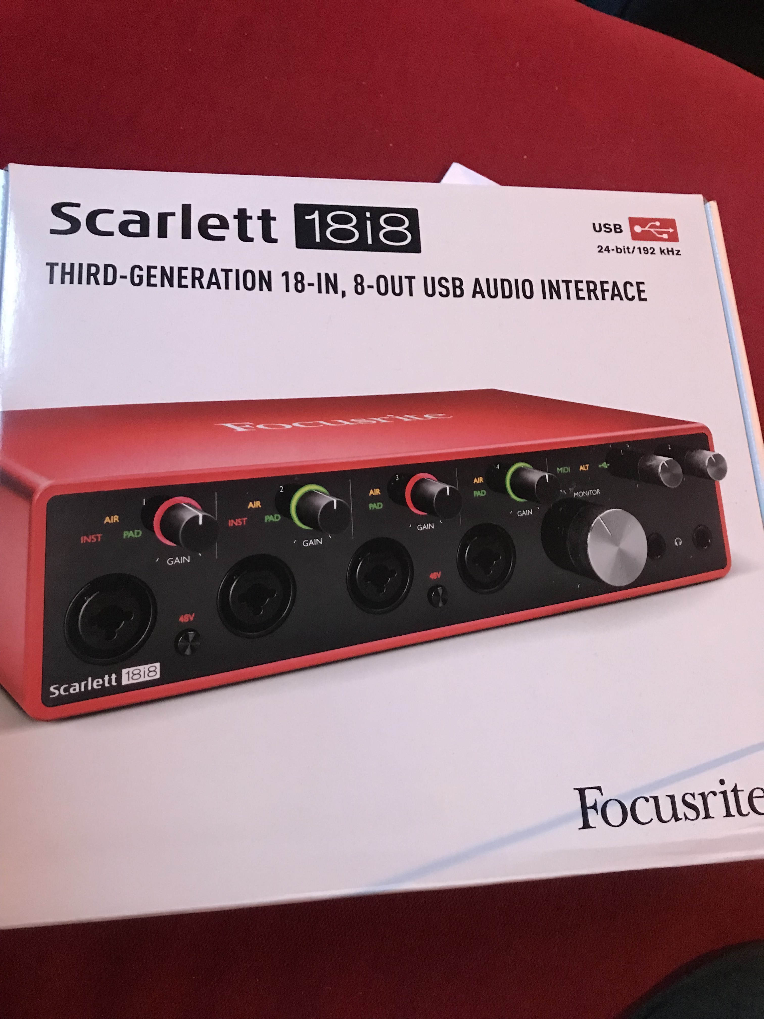 FOCUSRITE SCARLETT3-18I8 - Carte son Scarlett G3 - 18 entrées 8 sorties  USB-C