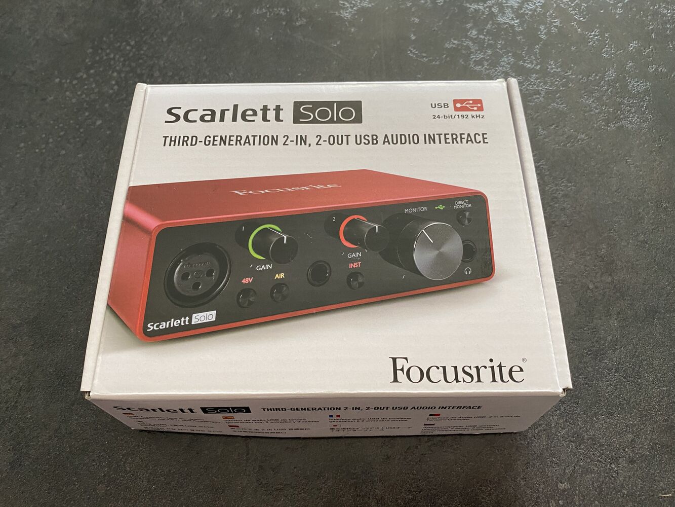 focusrite scarlett solo 3rd gen usb audio interface