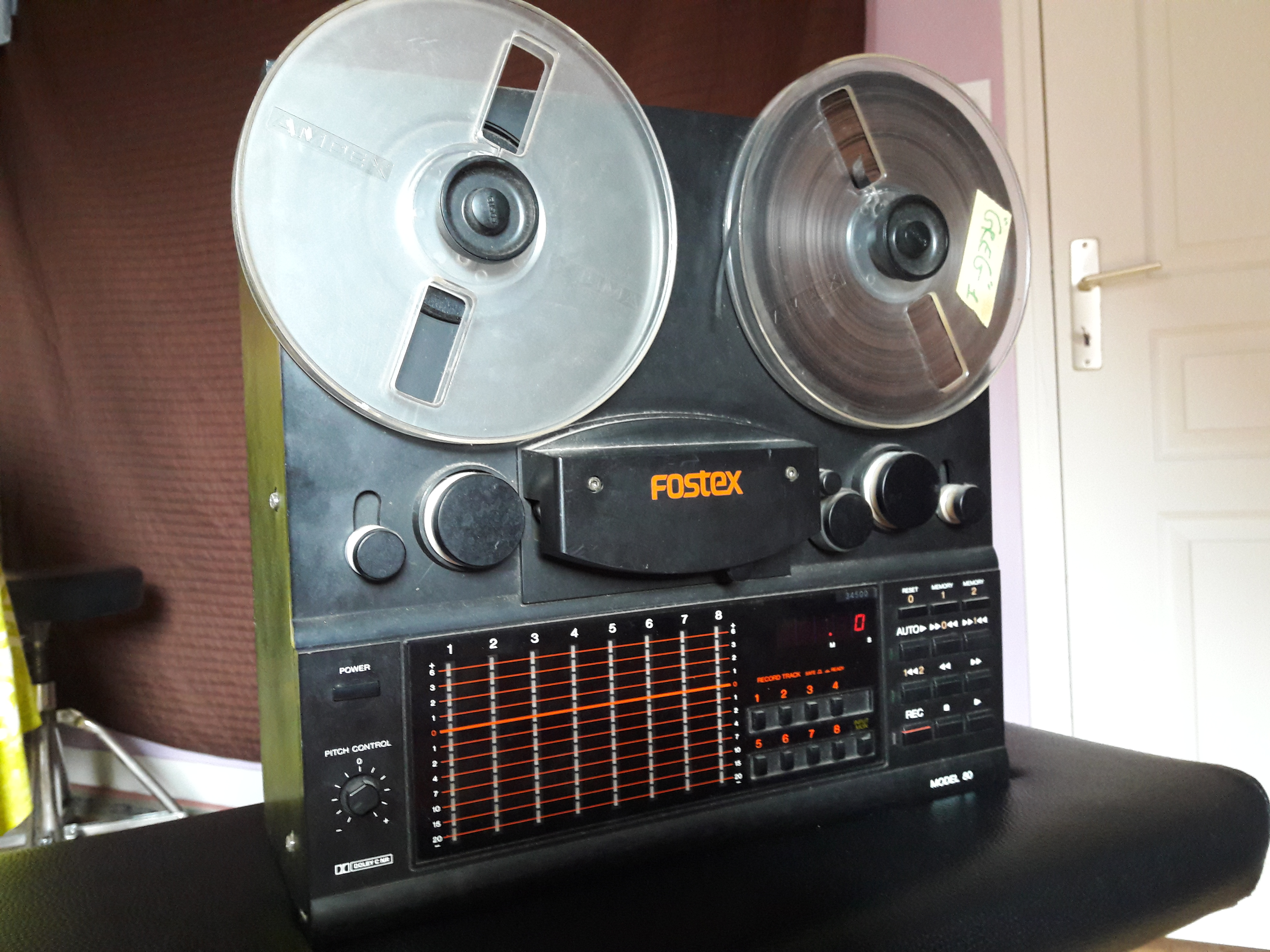 Fostex Model 80 Eight-Track Reel-to-Reel Analog Tape Multitrack. Very Rare!  