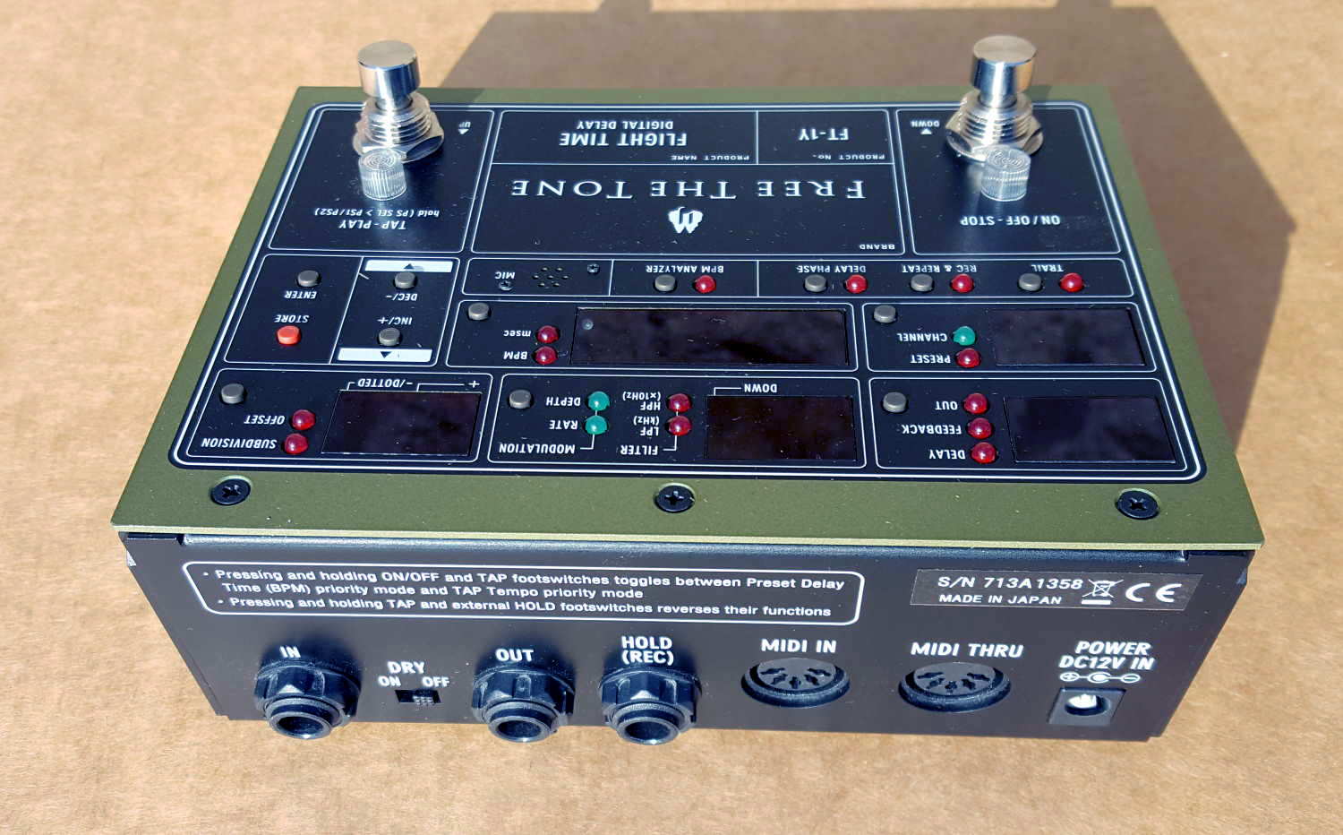 Flight Time Digital Delay FT1Y Free The Tone Audiofanzine