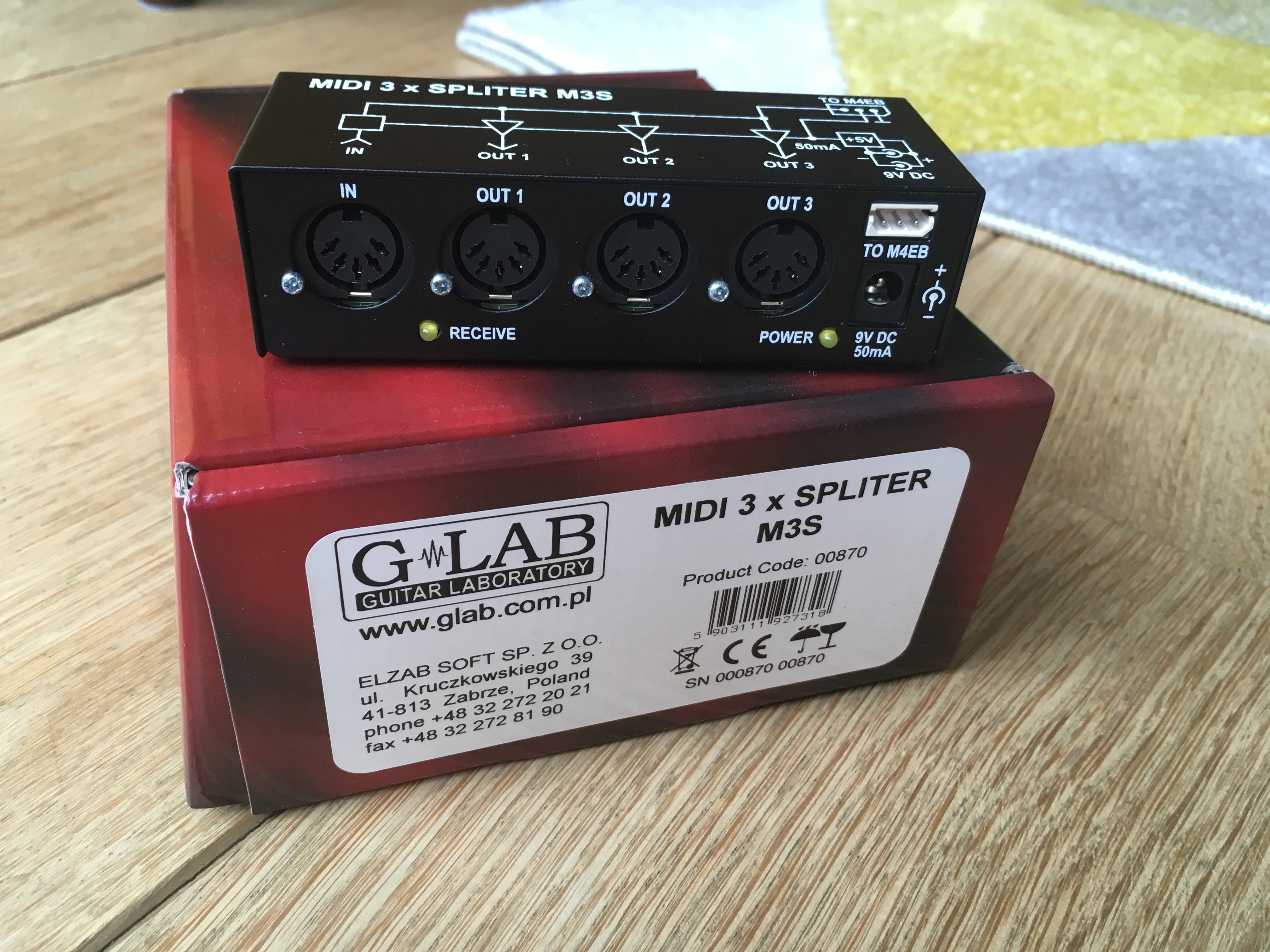 GLab MIDI 3 x SPLITTER M3S image (1654023) Audiofanzine