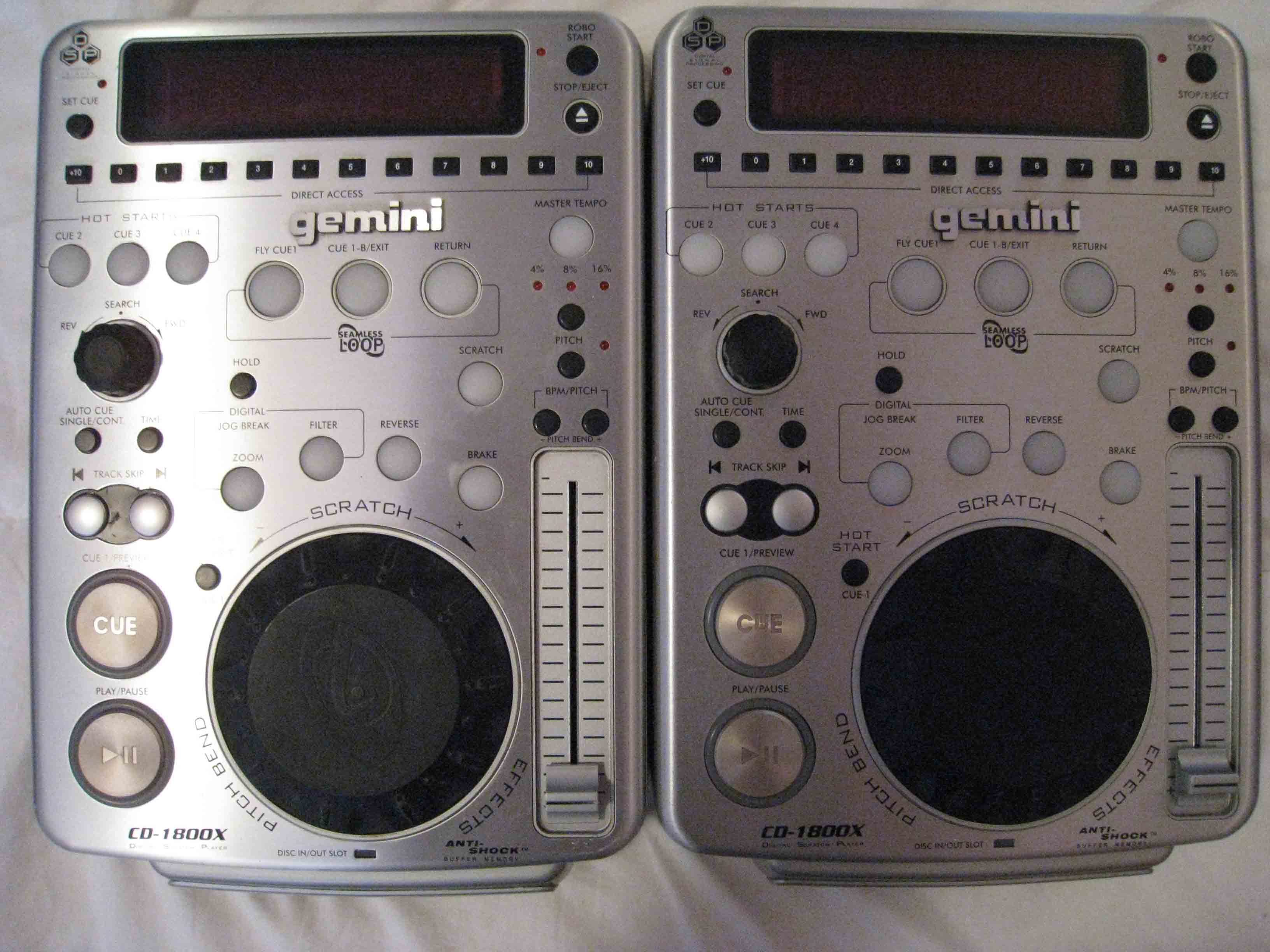 DJ機器Gemini CD-1800X　CDJプレーヤー
