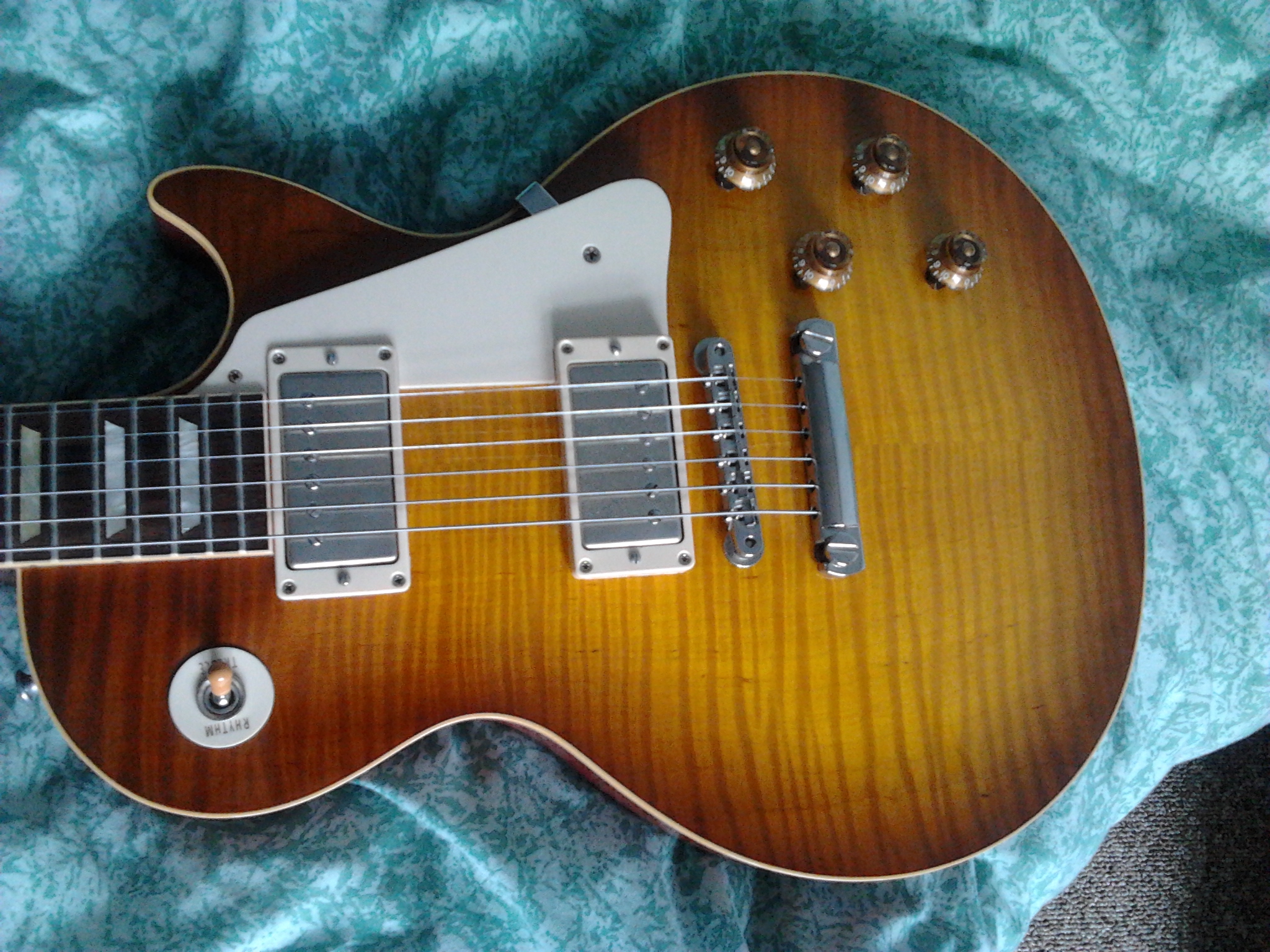 Photo Gibson 1959 Les Paul Standard Vos Vos Washed Cherry Burst Gibson Les Paul 1959 Reissue