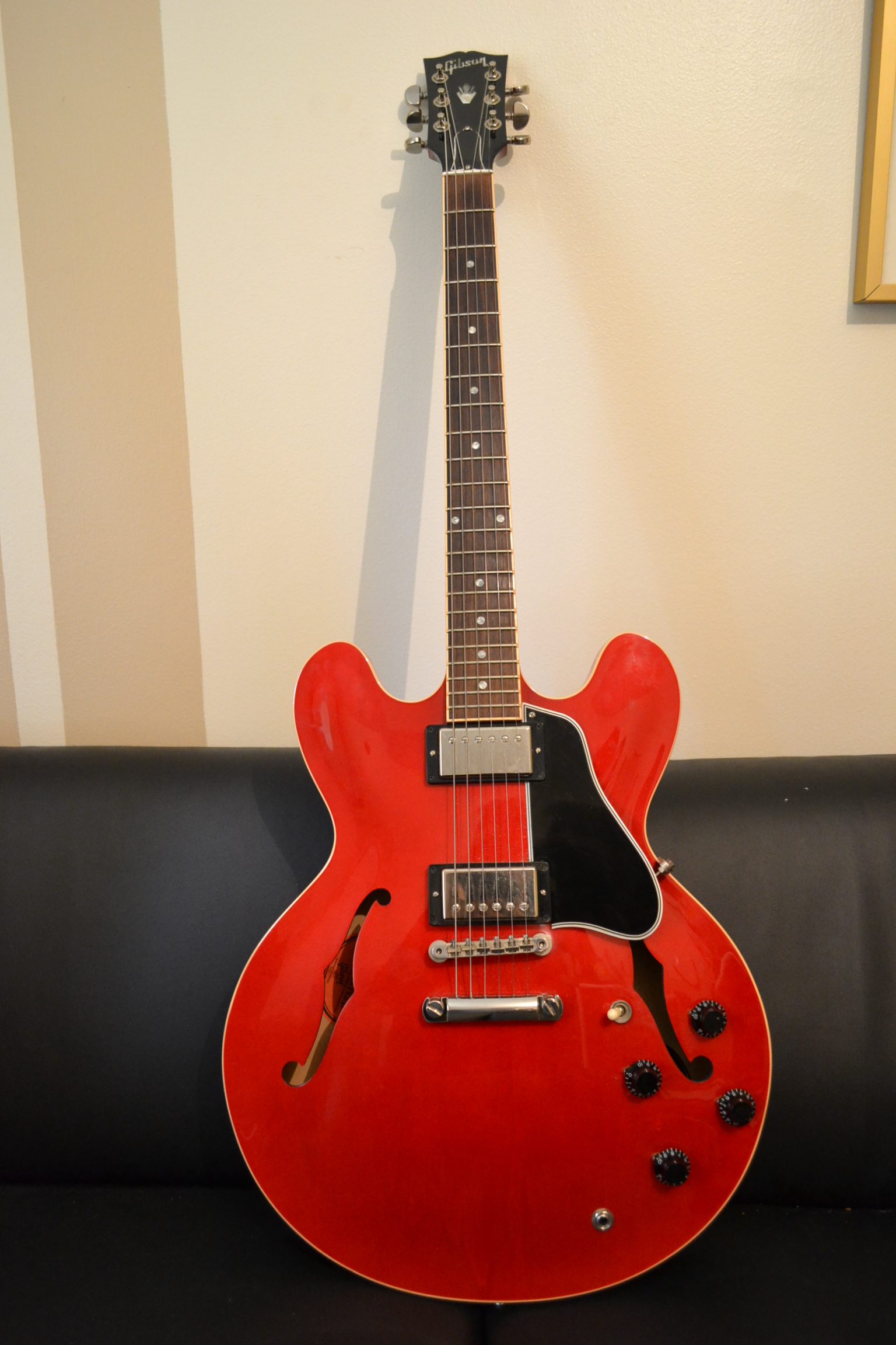 Photo Gibson ES335 Dot Plain Gloss Cherry Gibson [Custom Shop ES Series] ES335 Dot Plain