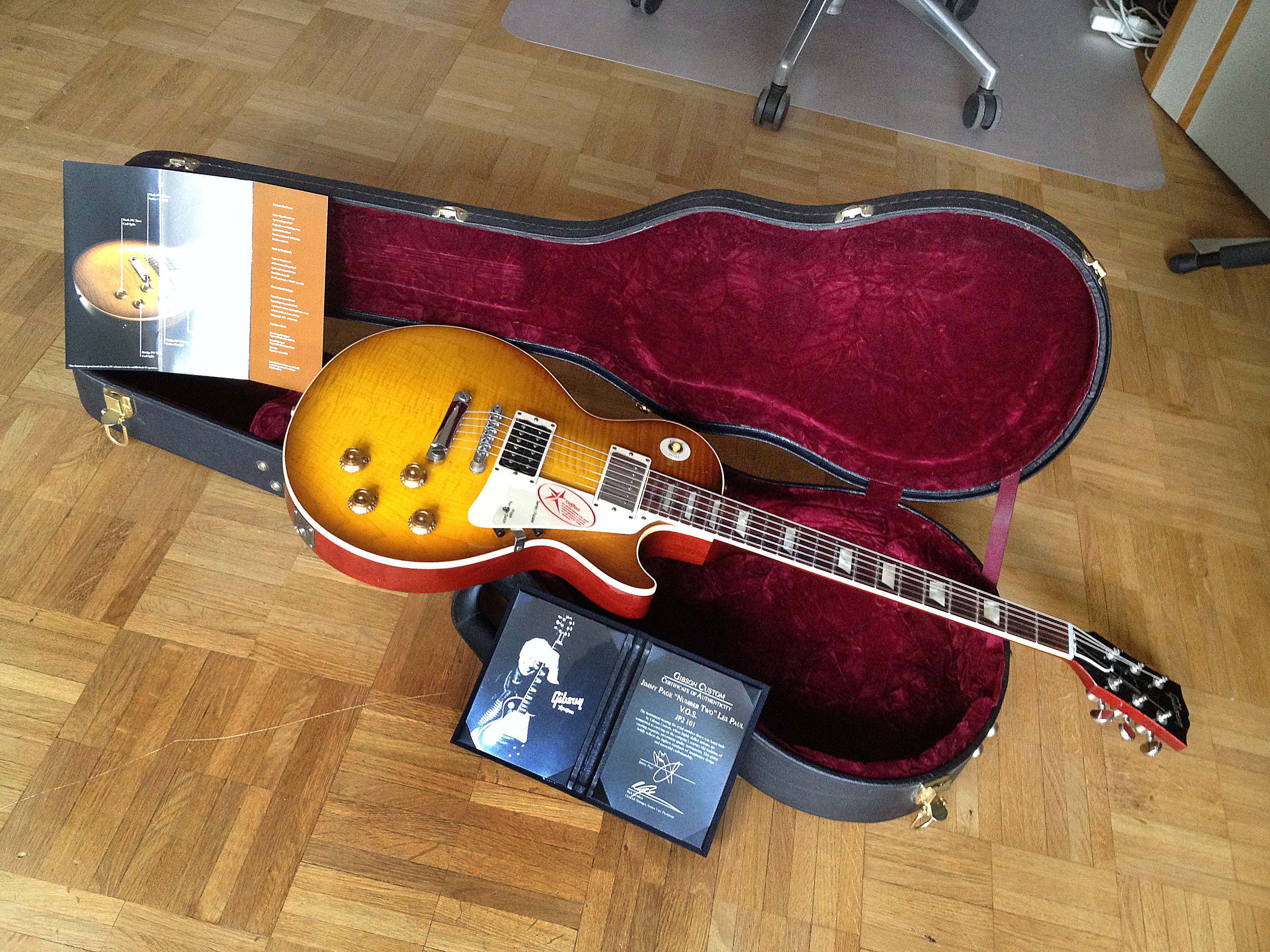 Photo Gibson Jimmy Page Number Two Les Paul Page Burst VOS Gibson Jimmy Page Number Two Les