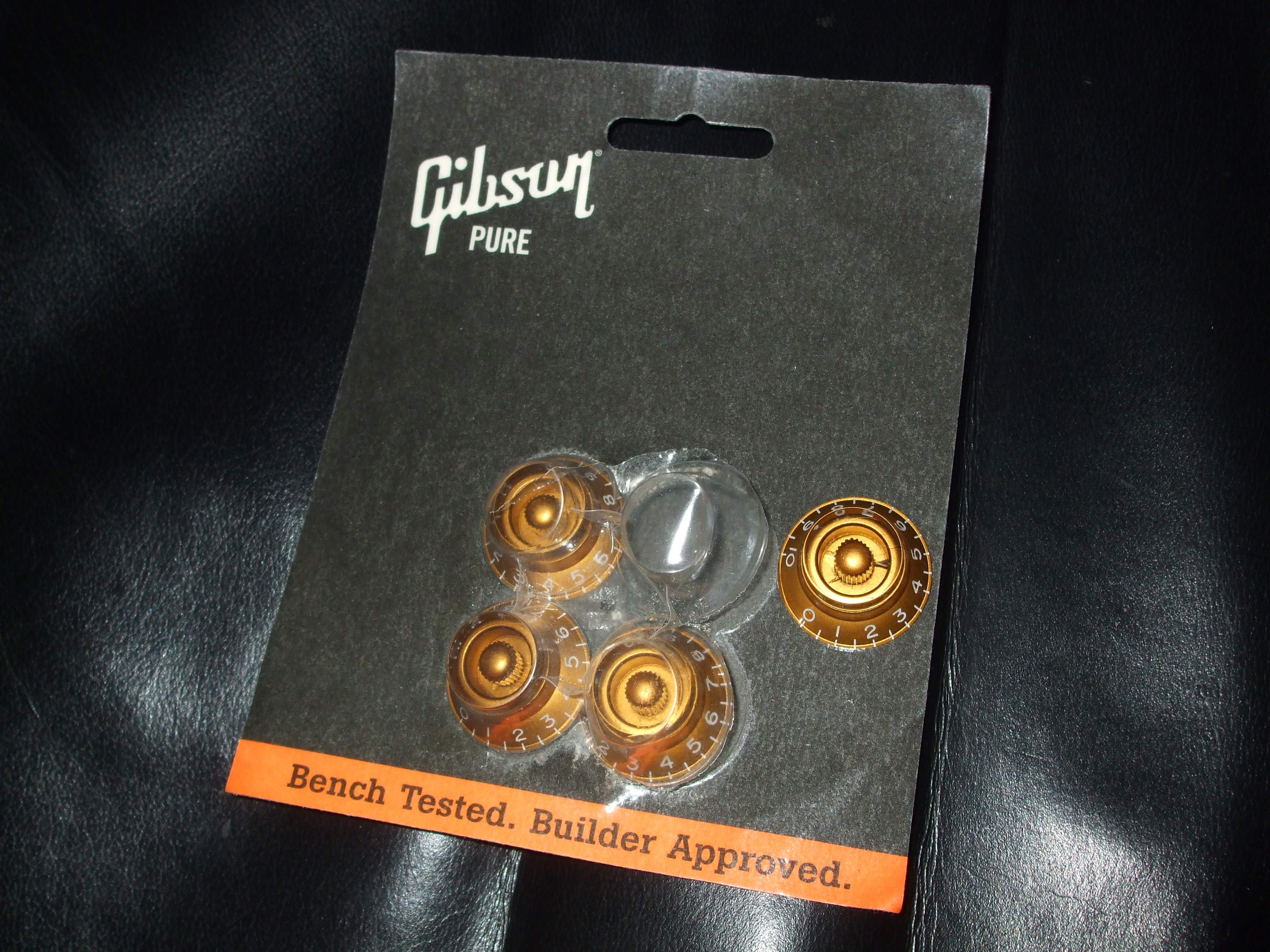 Photo Gibson PRHK030 Top Hat Knobs Vintage Amber Gibson PRHK030 Top