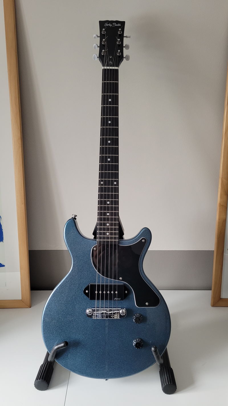 爆売り！ Harley Benton DC-Junior Pelham Blue 未使用