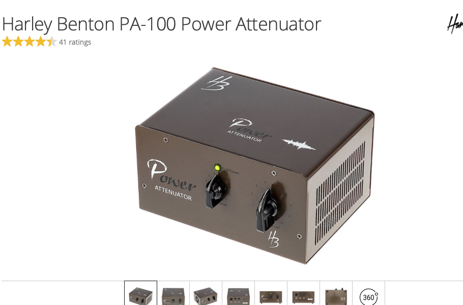 Power Attenuator Harley Benton Power Attenuator Audiofanzine