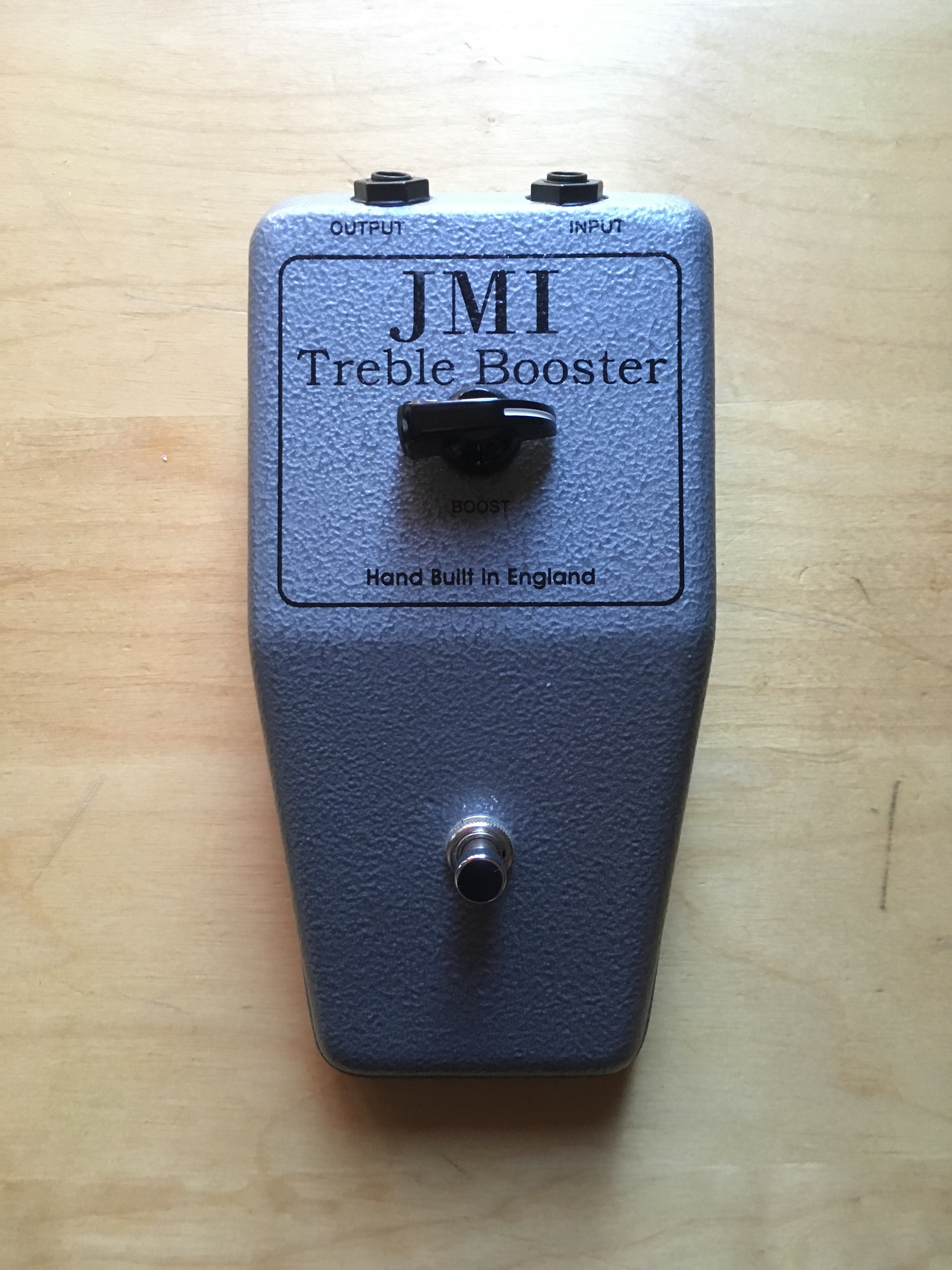 Ltd edition Treble Booster JMI Amplification Audiofanzine