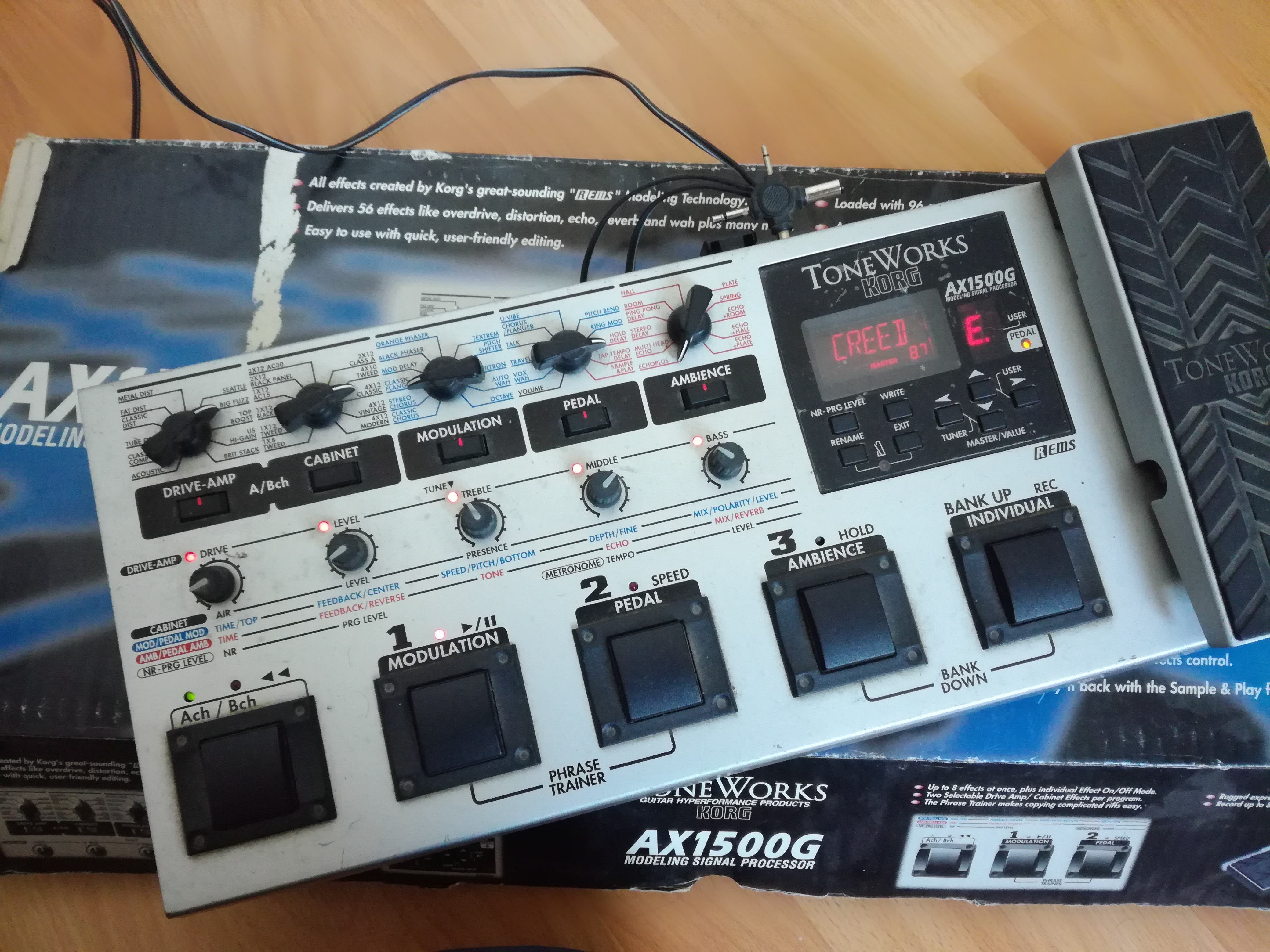 Обзор гитарного процессора korg ax1500g