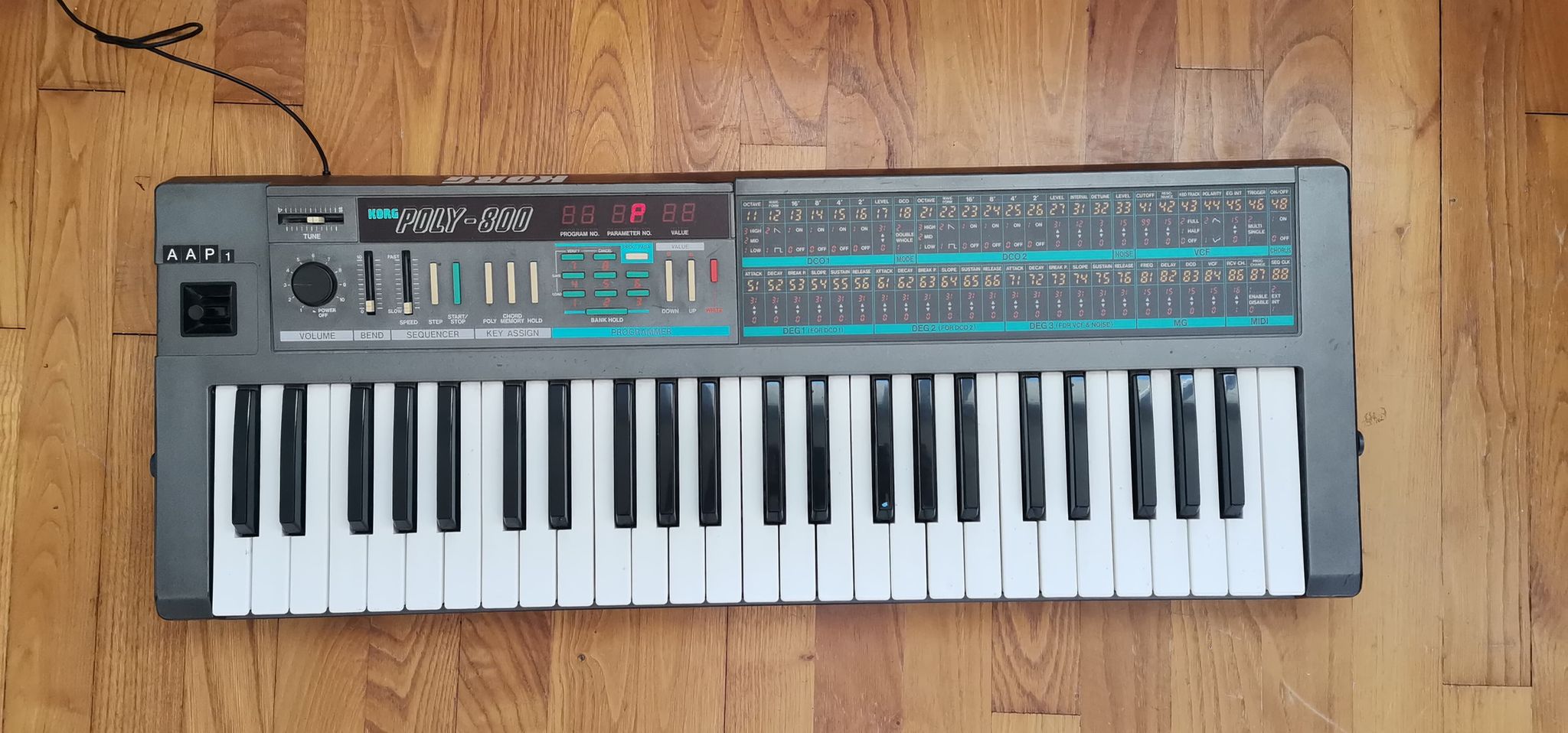 korg poly 800 with audio interface