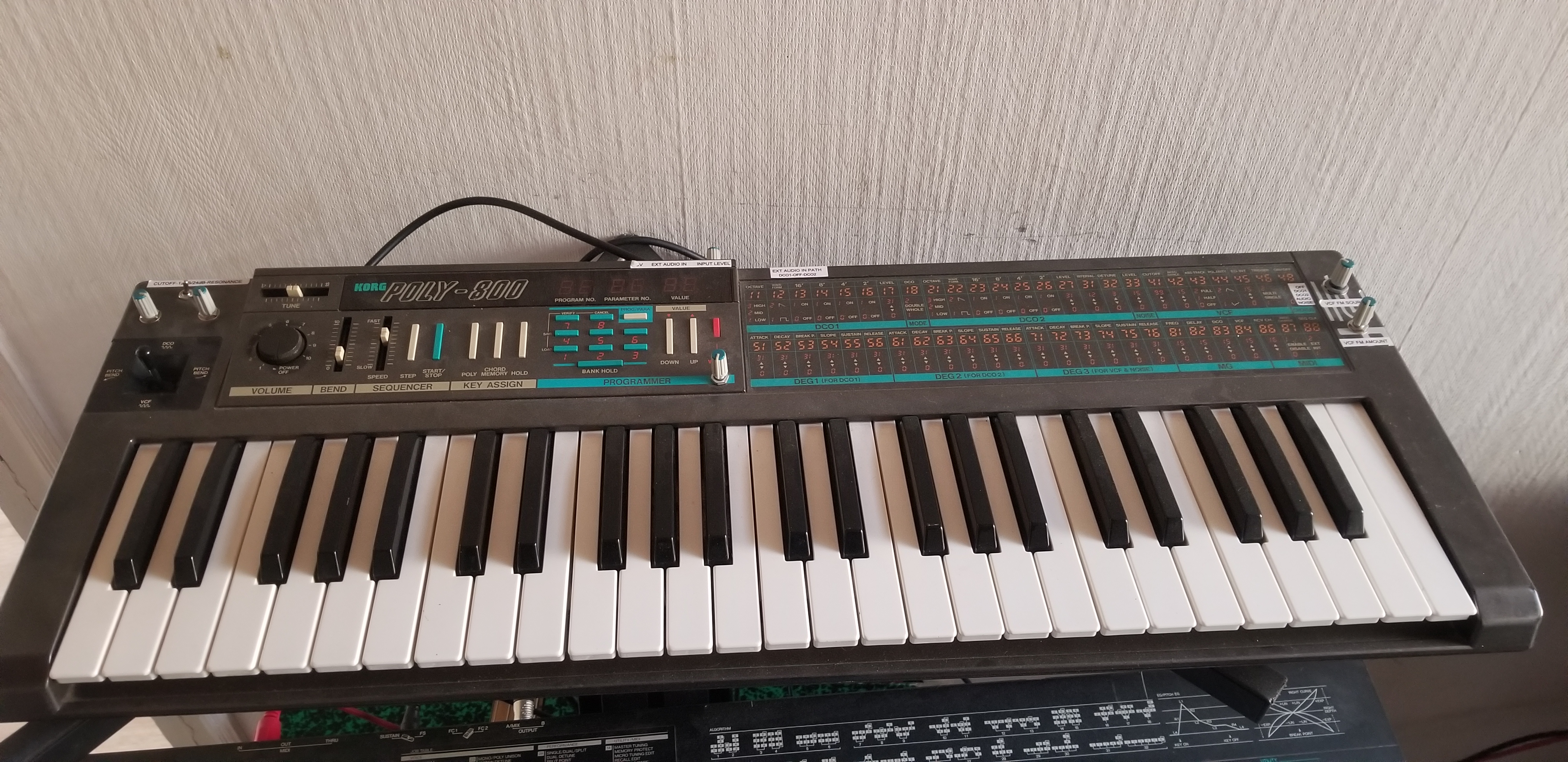 korg poly 800 with audio interface