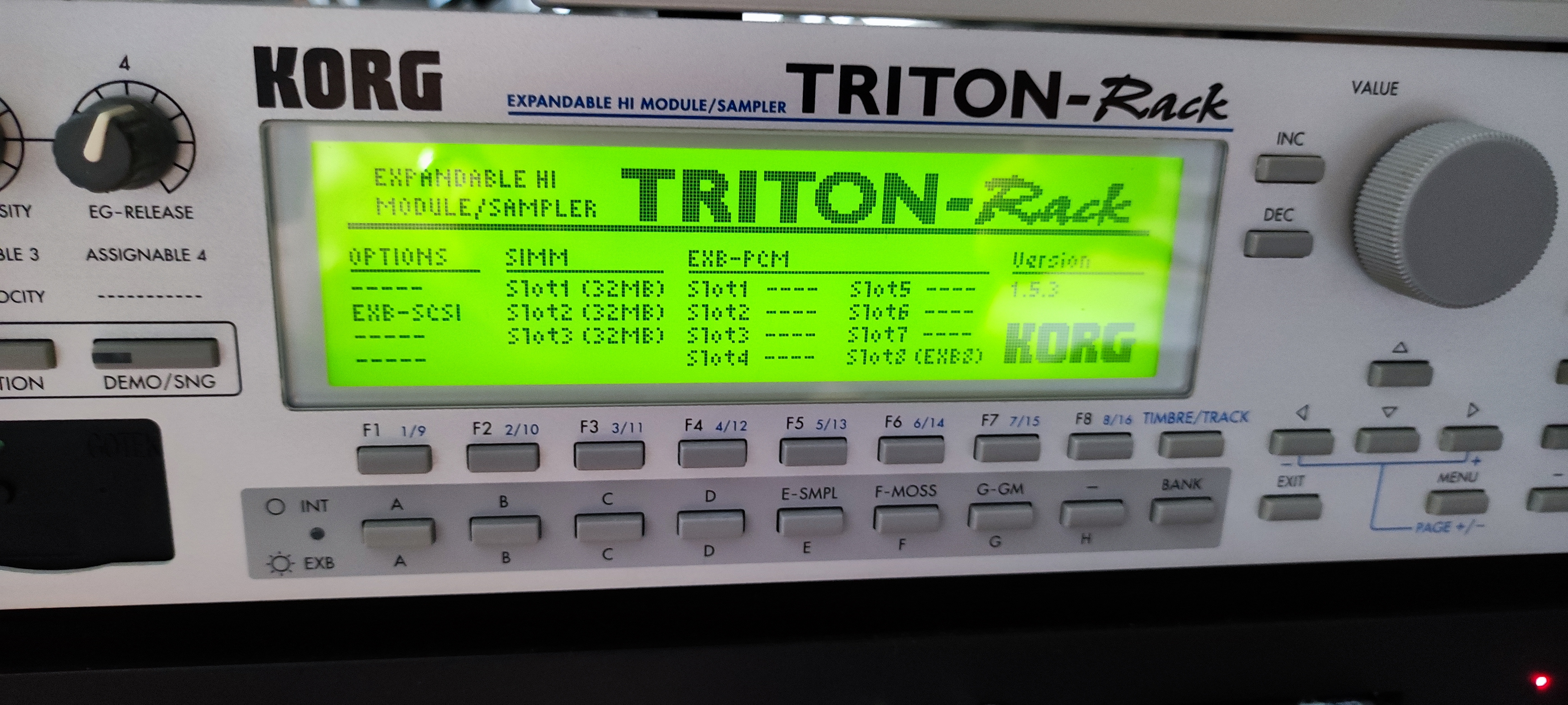 KORG TRITON-Rack （メモリ最大・EXB-SCSI搭載済） - 器材