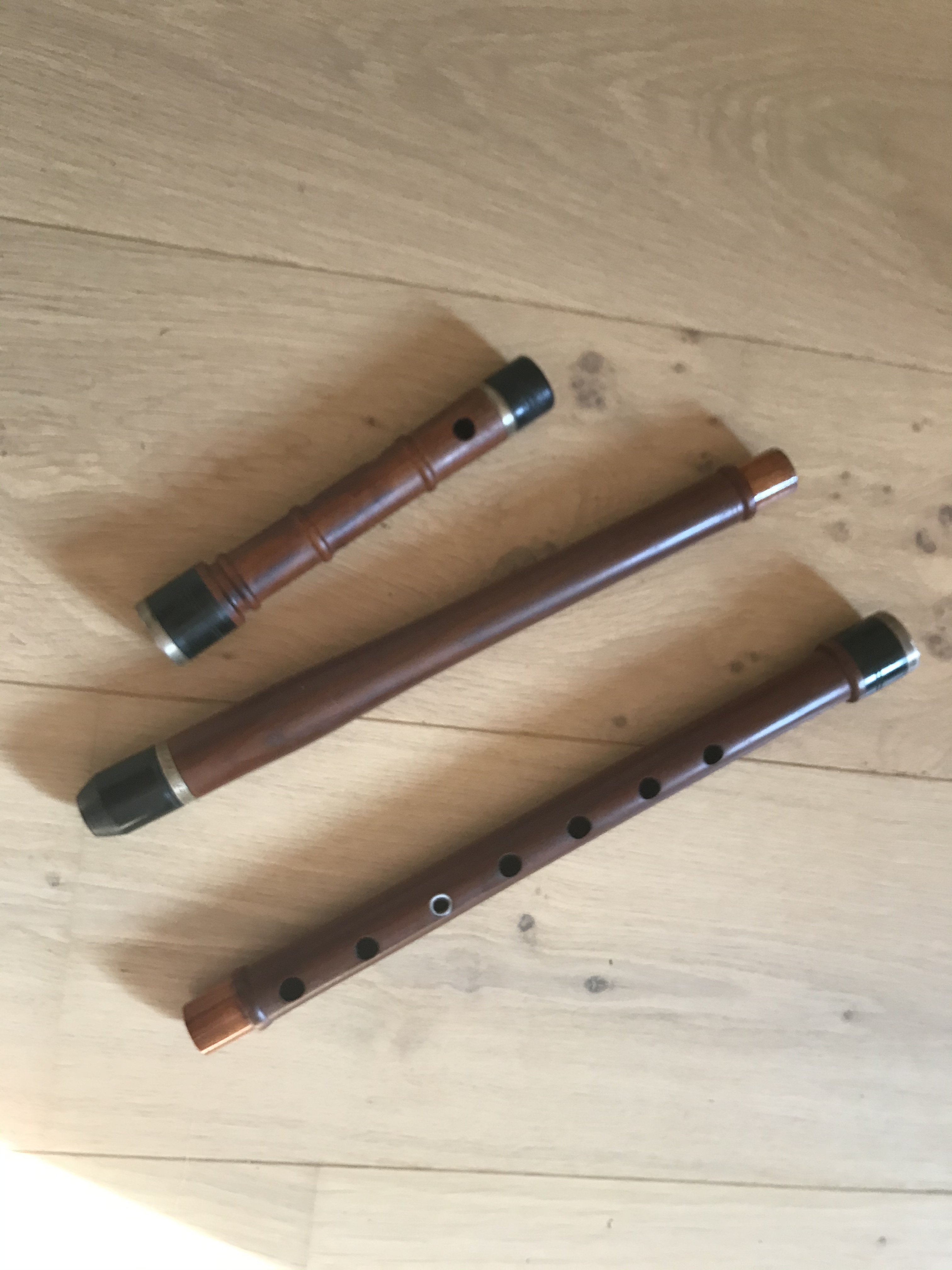 Flute traversière en bois d'ébène 6 clés Ré
