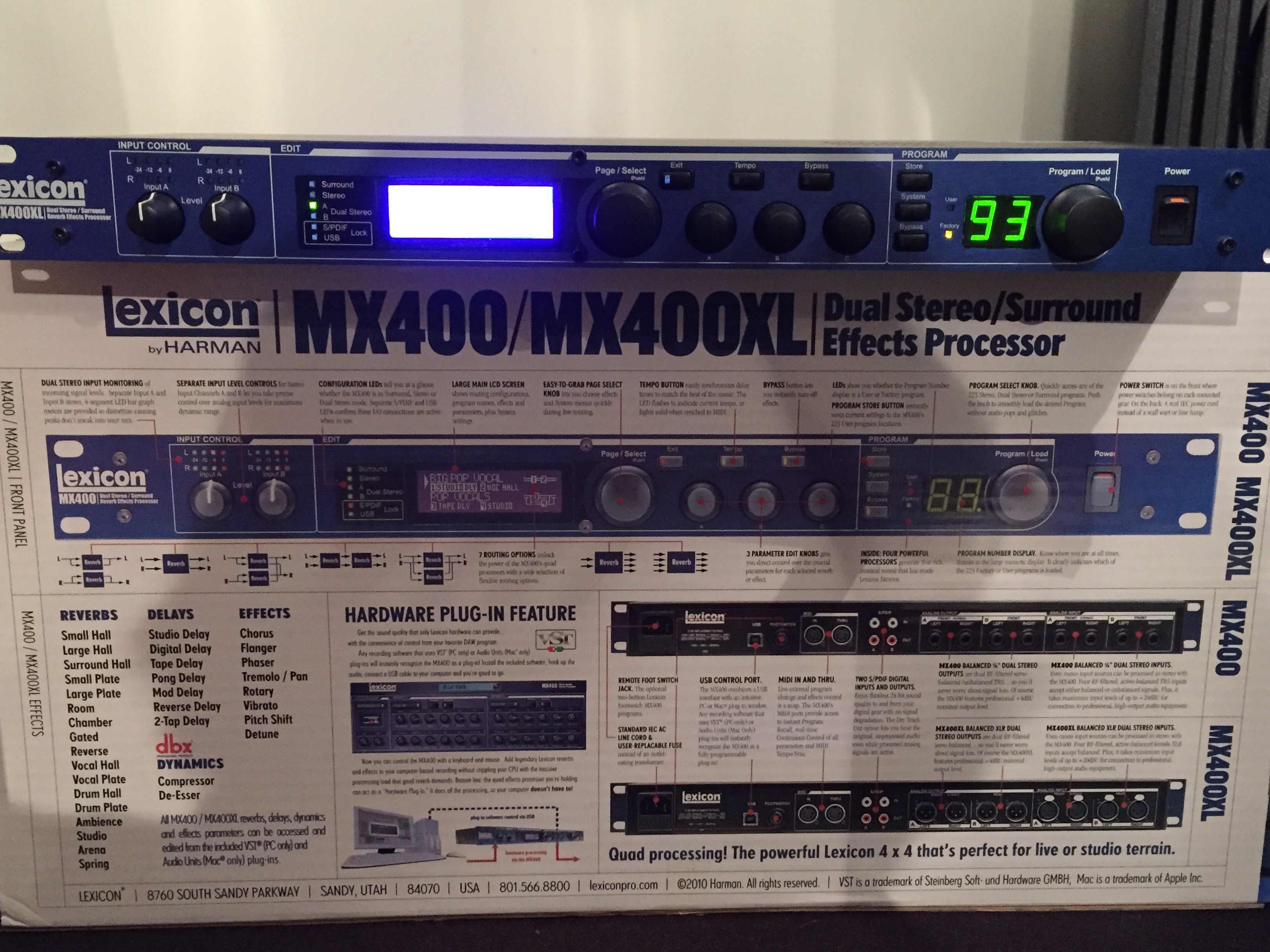 Photo Lexicon MX400 XL Lexicon MX400 XL (59376) (1487554) Audiofanzine