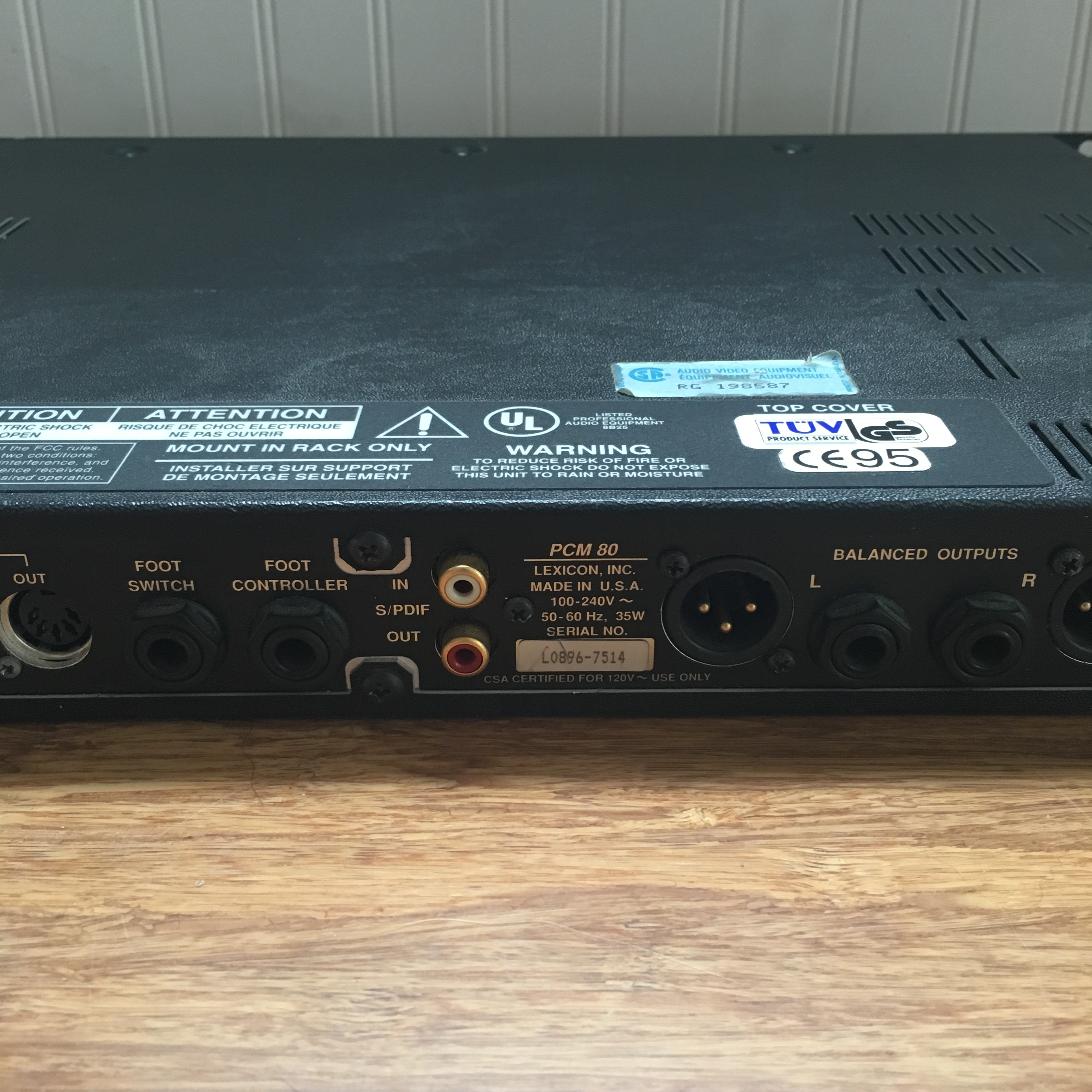 Lexicon PCM 80 image IMG 1126.JPG (1547335) Audiofanzine