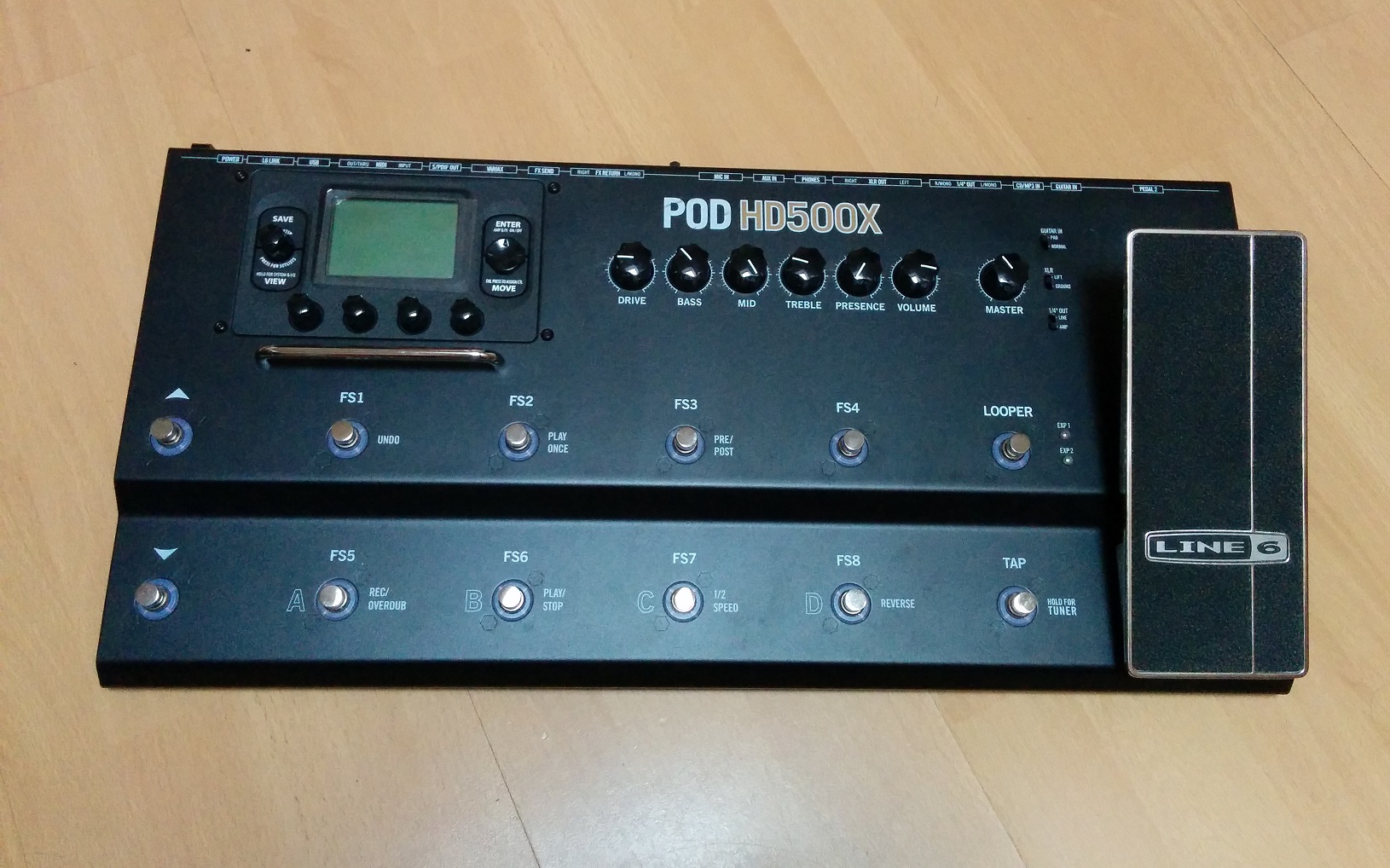 Процессор line 6 pod hd500x подключение