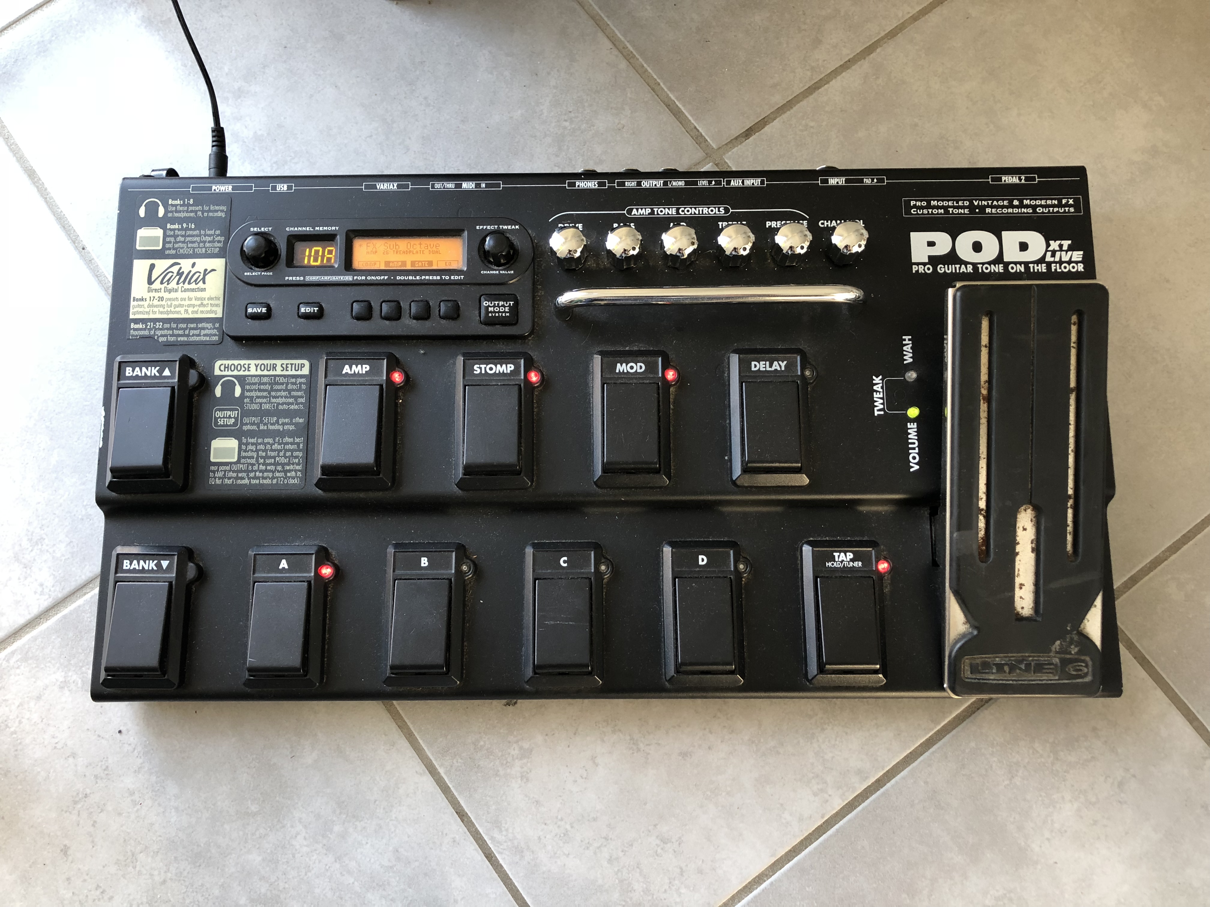 LINE 6 BASS PODXT LIVE PILOT S HANDBOOK MANUAL Pdf Download