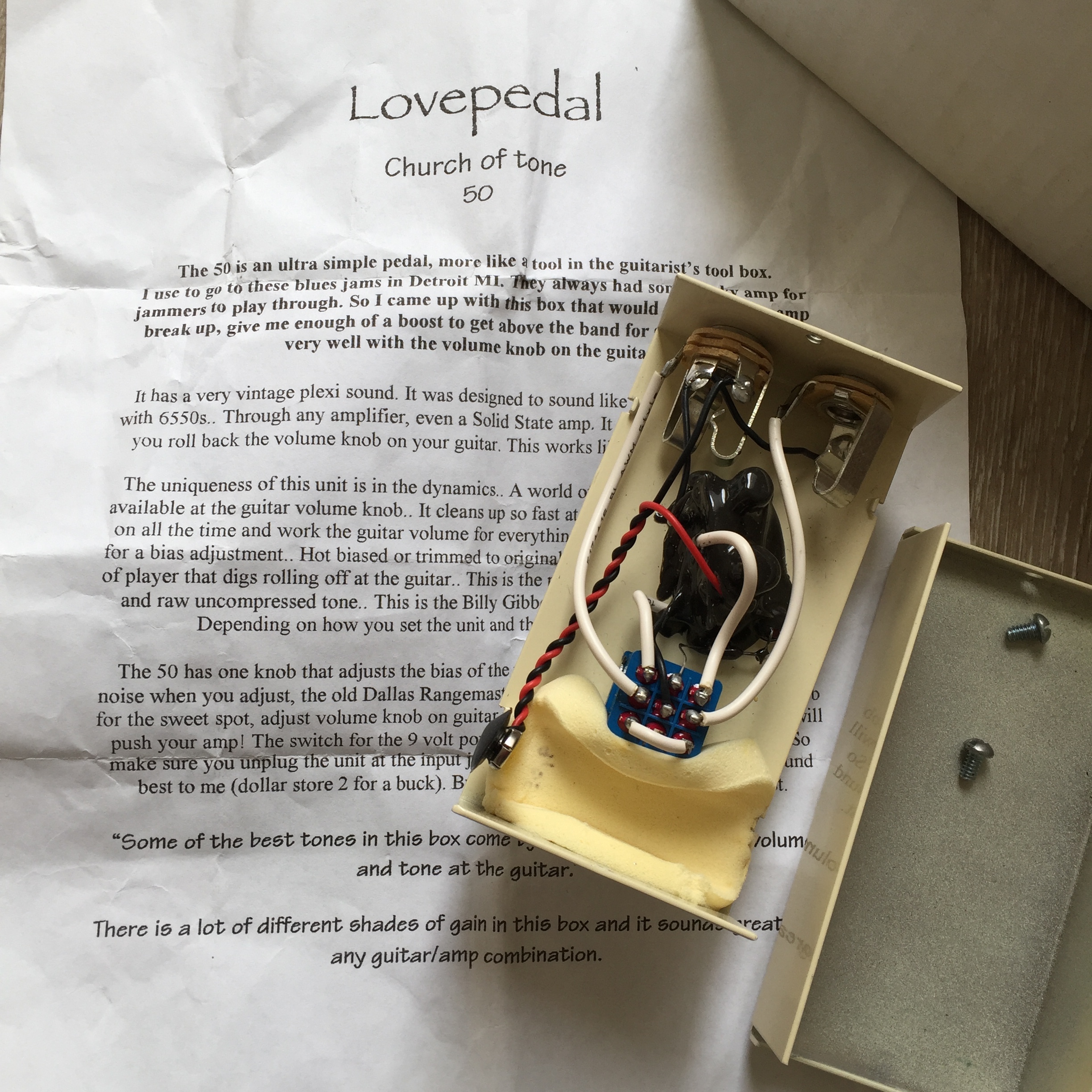 COT 50 Lovepedal COT 50 Audiofanzine