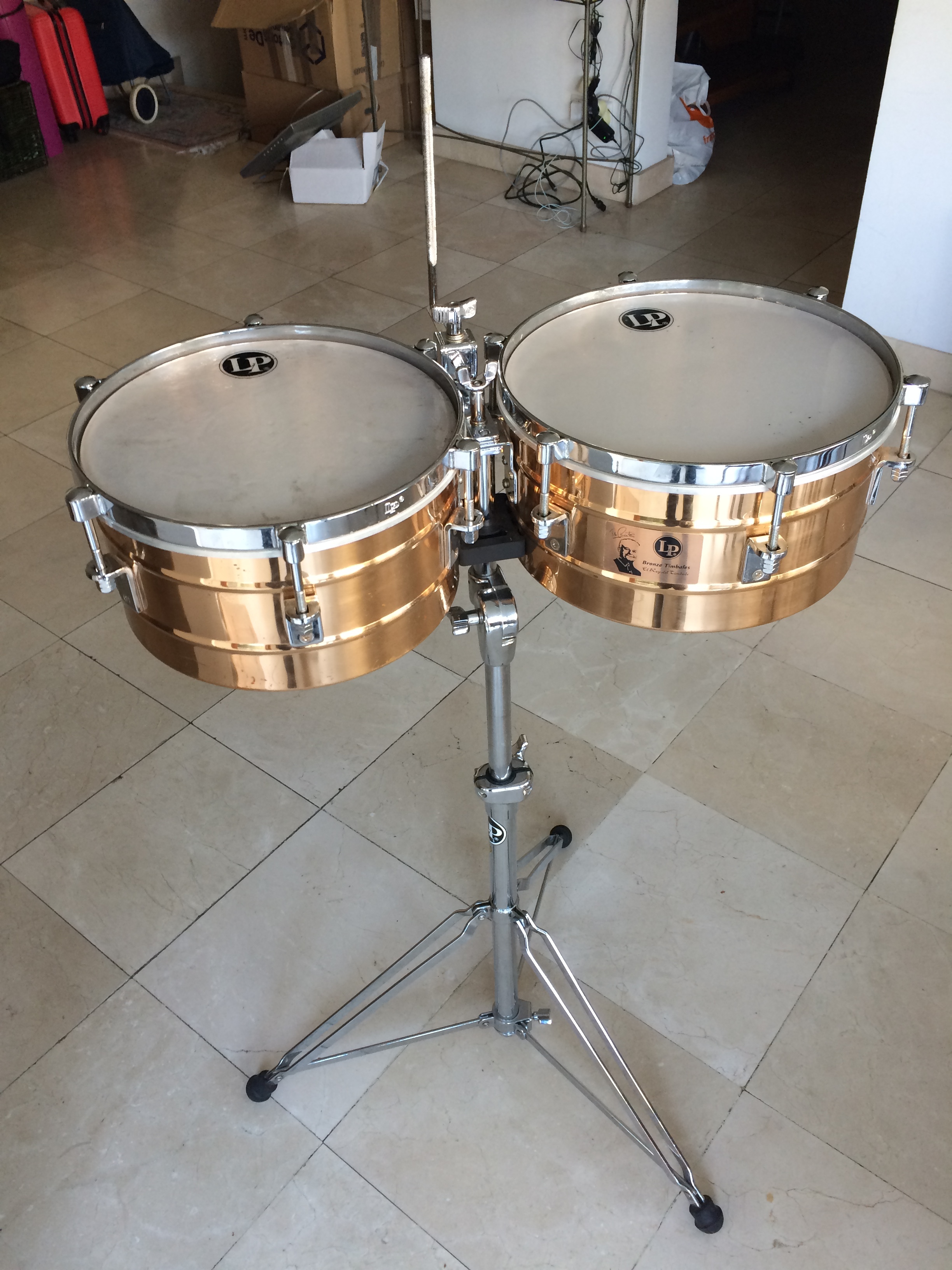 TIMBALES TITO PUENTE 14" ET 15" cuivre Lp Audiofanzine