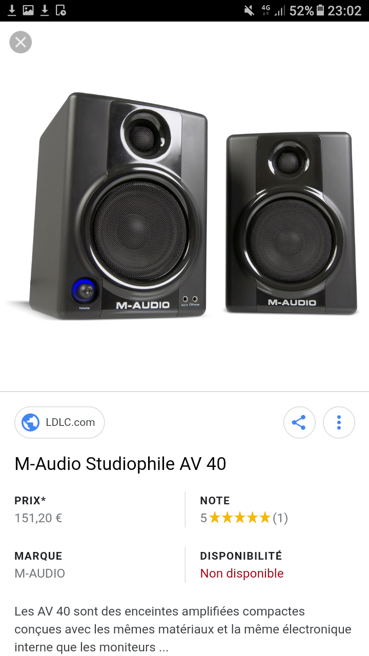 AV 40 V2 MAudio AV 40 V2 Audiofanzine