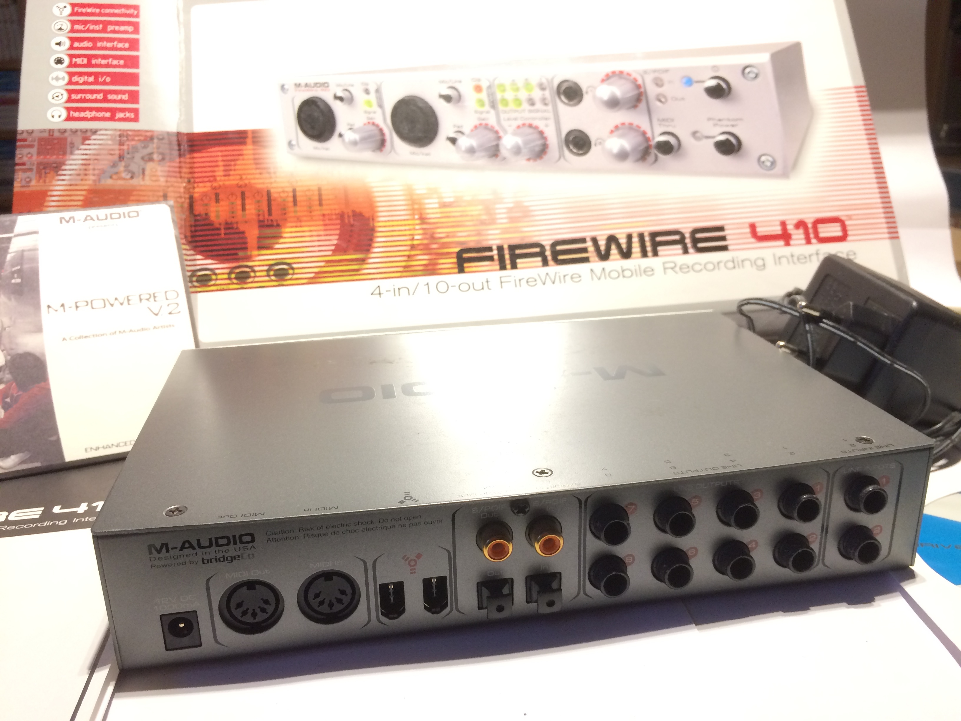 M audio firewire 410 подключение к компьютеру