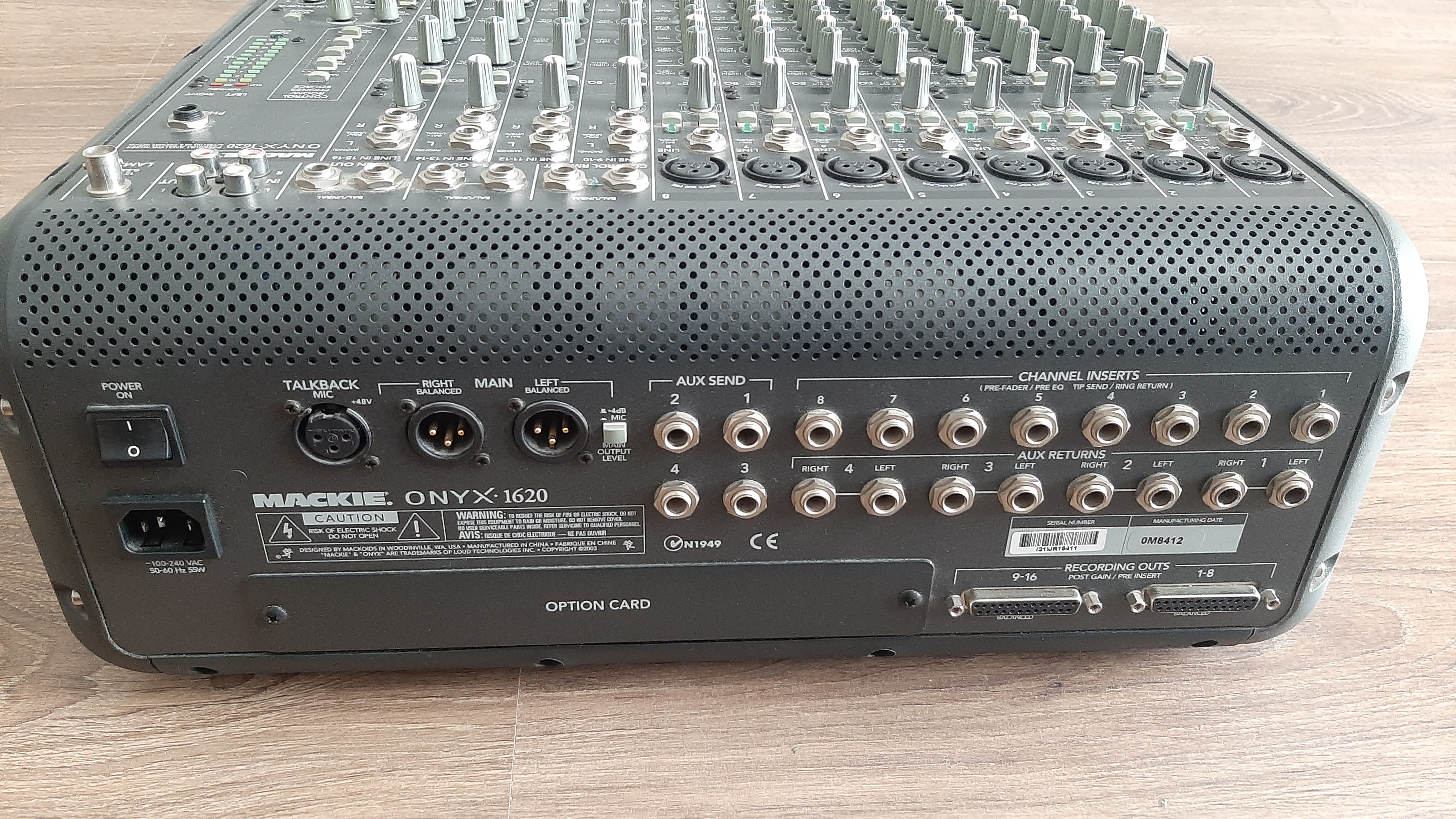 Onyx 16 Mackie Onyx 16 Audiofanzine