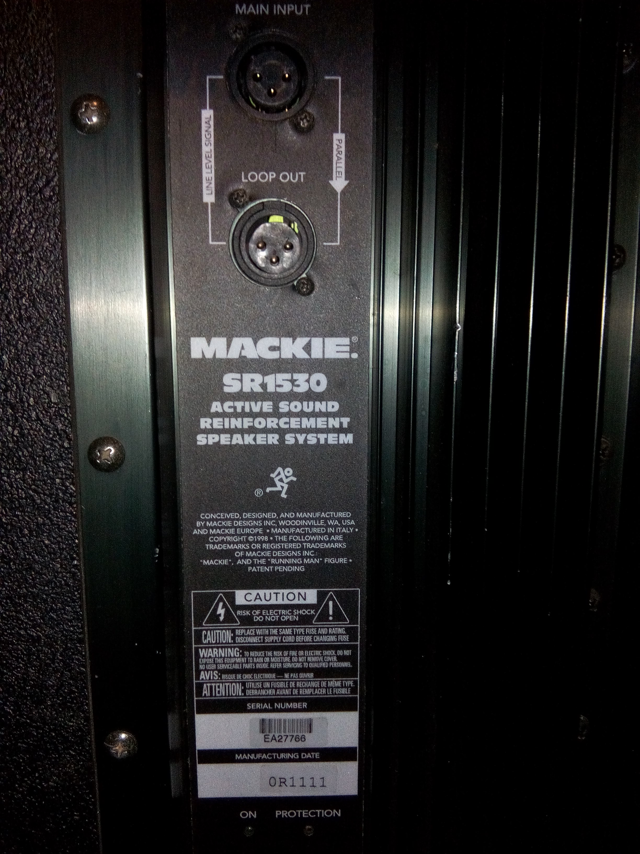 Photo Mackie SR 1530 Mackie SR 1530 (6311) (1485154) Audiofanzine