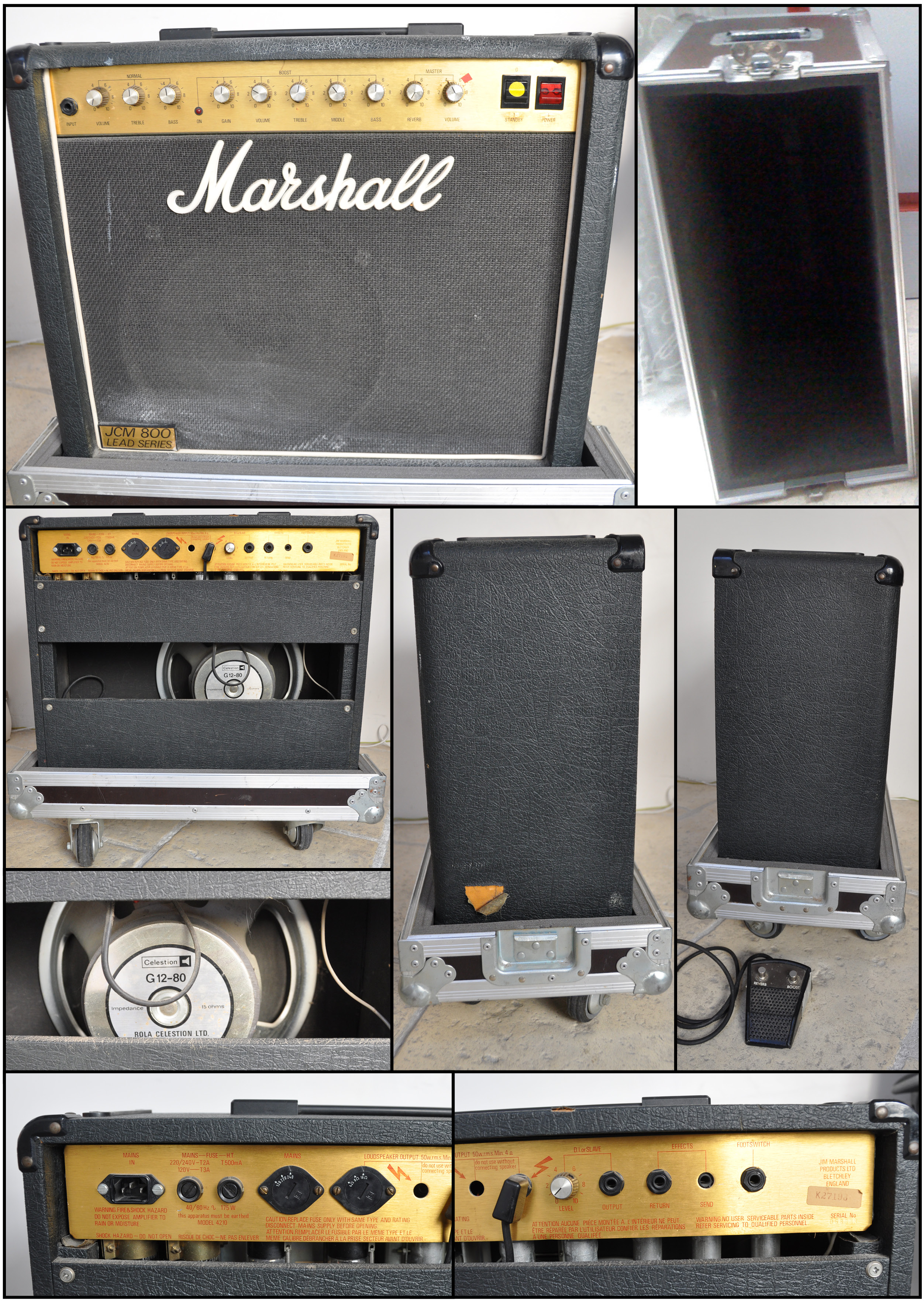 Photo Marshall 4210 JCM800 Split Channel Reverb [1982-1989] : Marshall ...