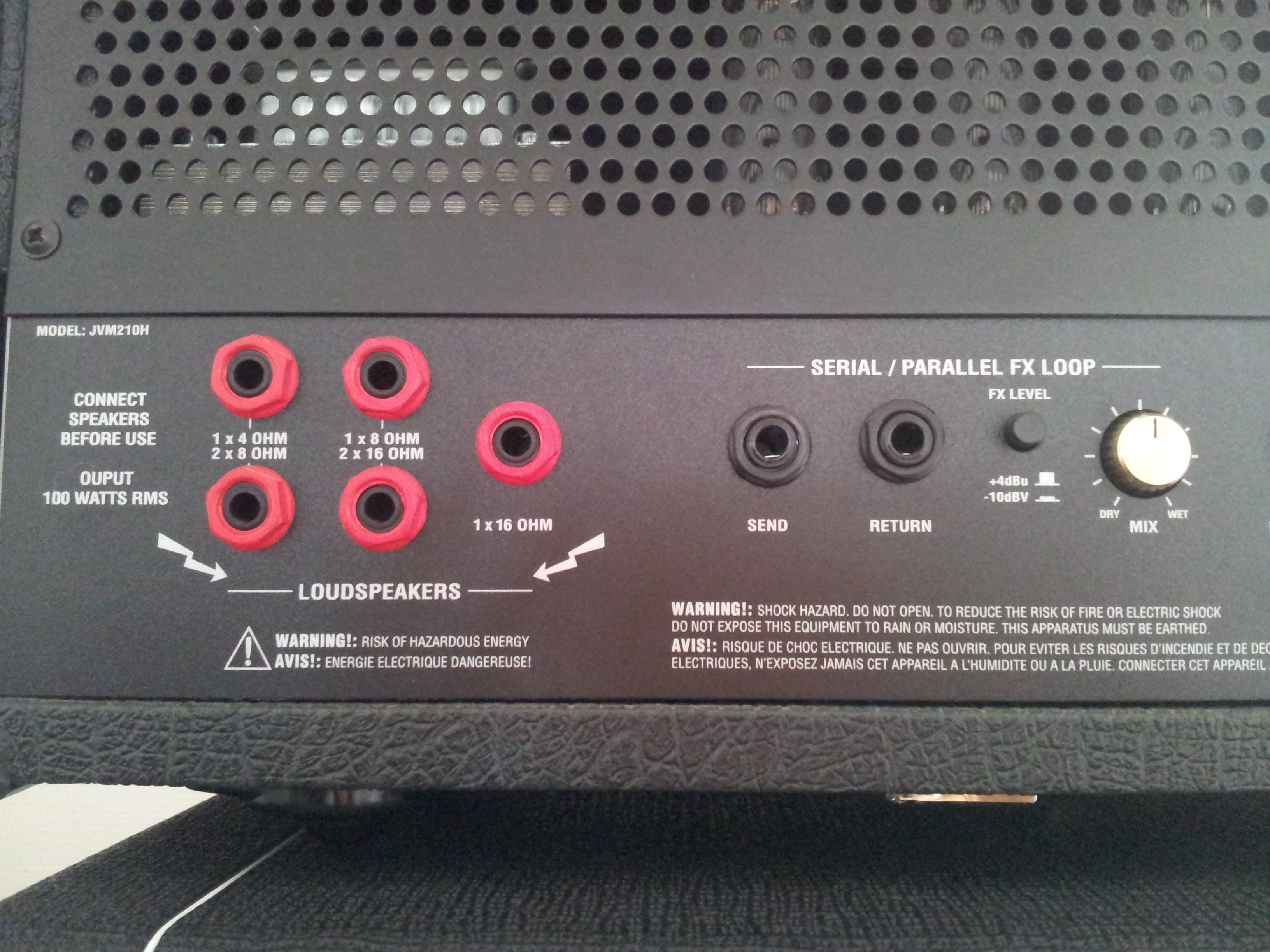 Photo Marshall JVM210H Marshall JVM210H (74474) (700443) Audiofanzine