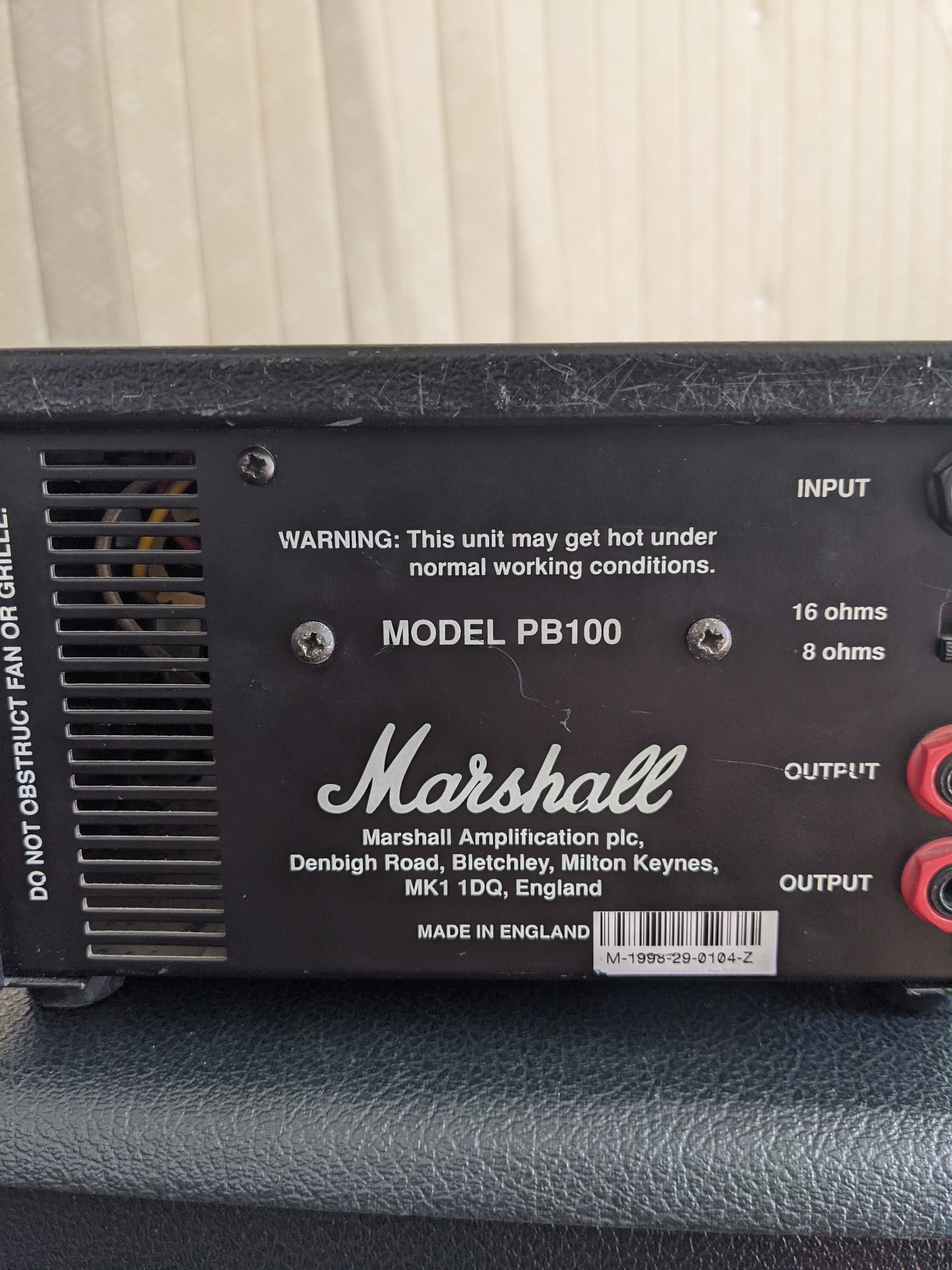 PB100 Power Brake - Marshall PB100 Power Brake - Audiofanzine