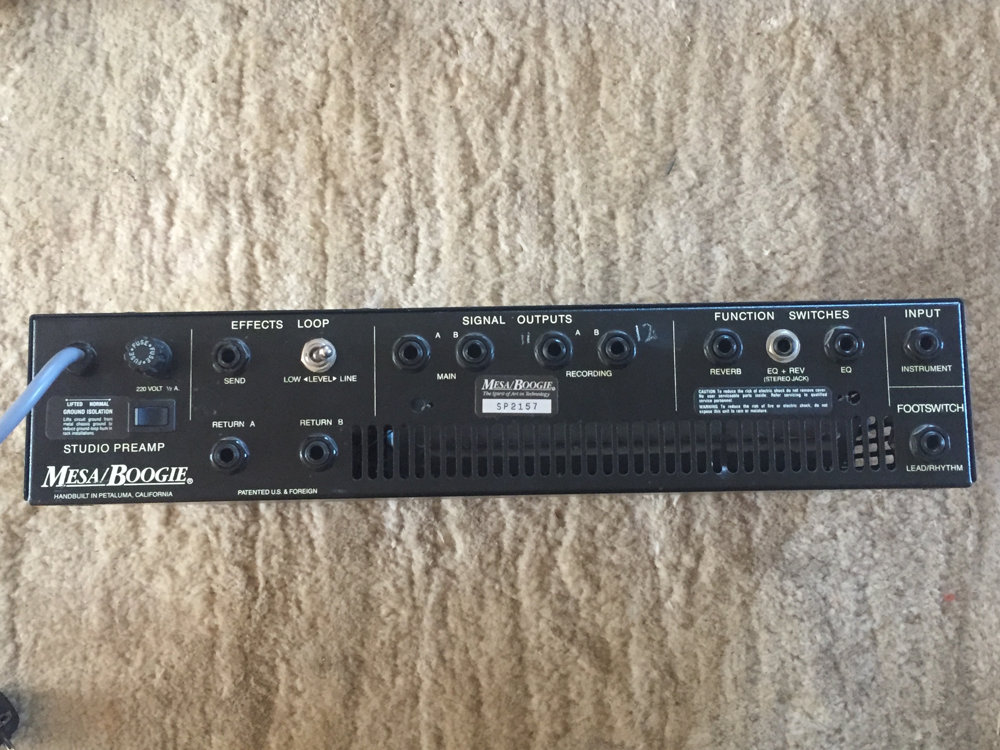 Studio Preamp Mesa Boogie Studio Preamp Audiofanzine