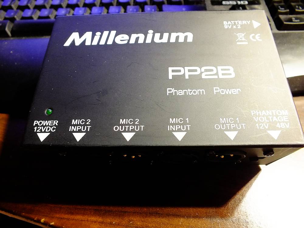 PP2B PHANTOM POWER SUPPLY Millenium PP2B Phantom Power Supply