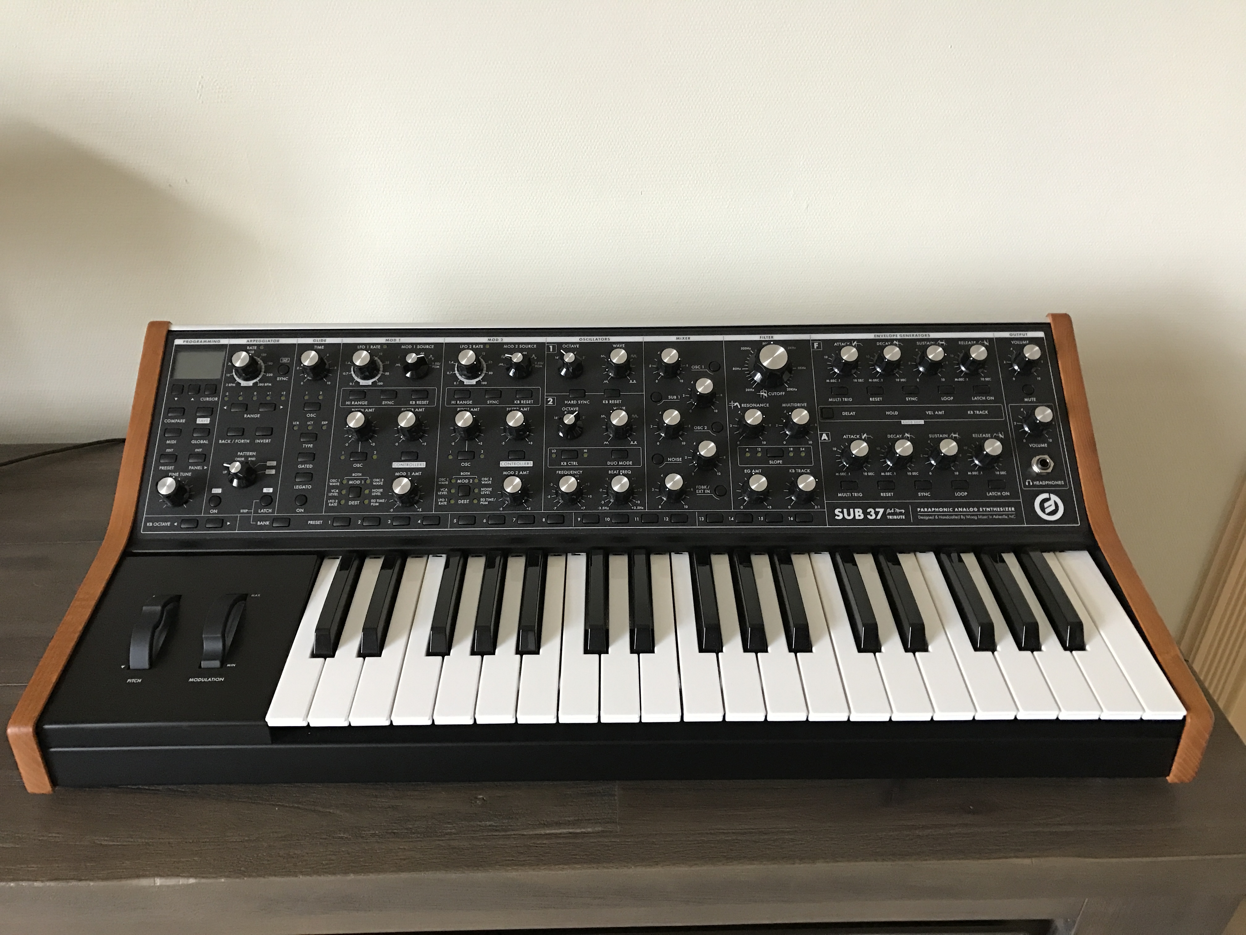 Как синхронизировать moog 37 с компьютером