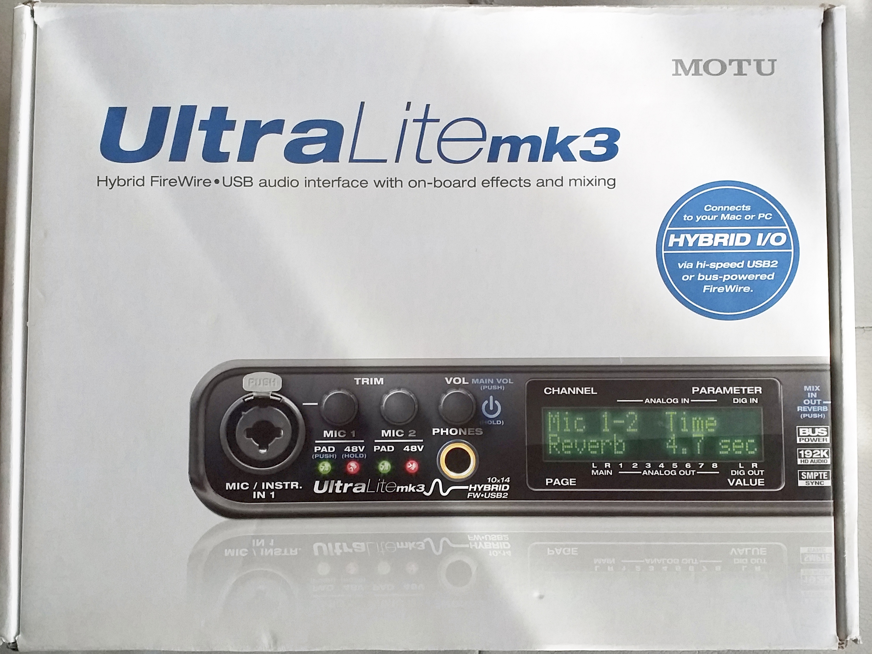 UltraLite mk3 Hybrid - MOTU UltraLite mk3 Hybrid - Audiofanzine