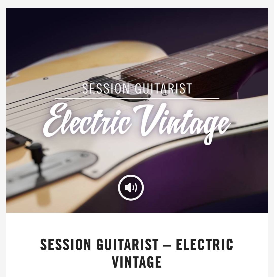Session Guitarist Electric Vintage Native Instruments - Audiofanzine