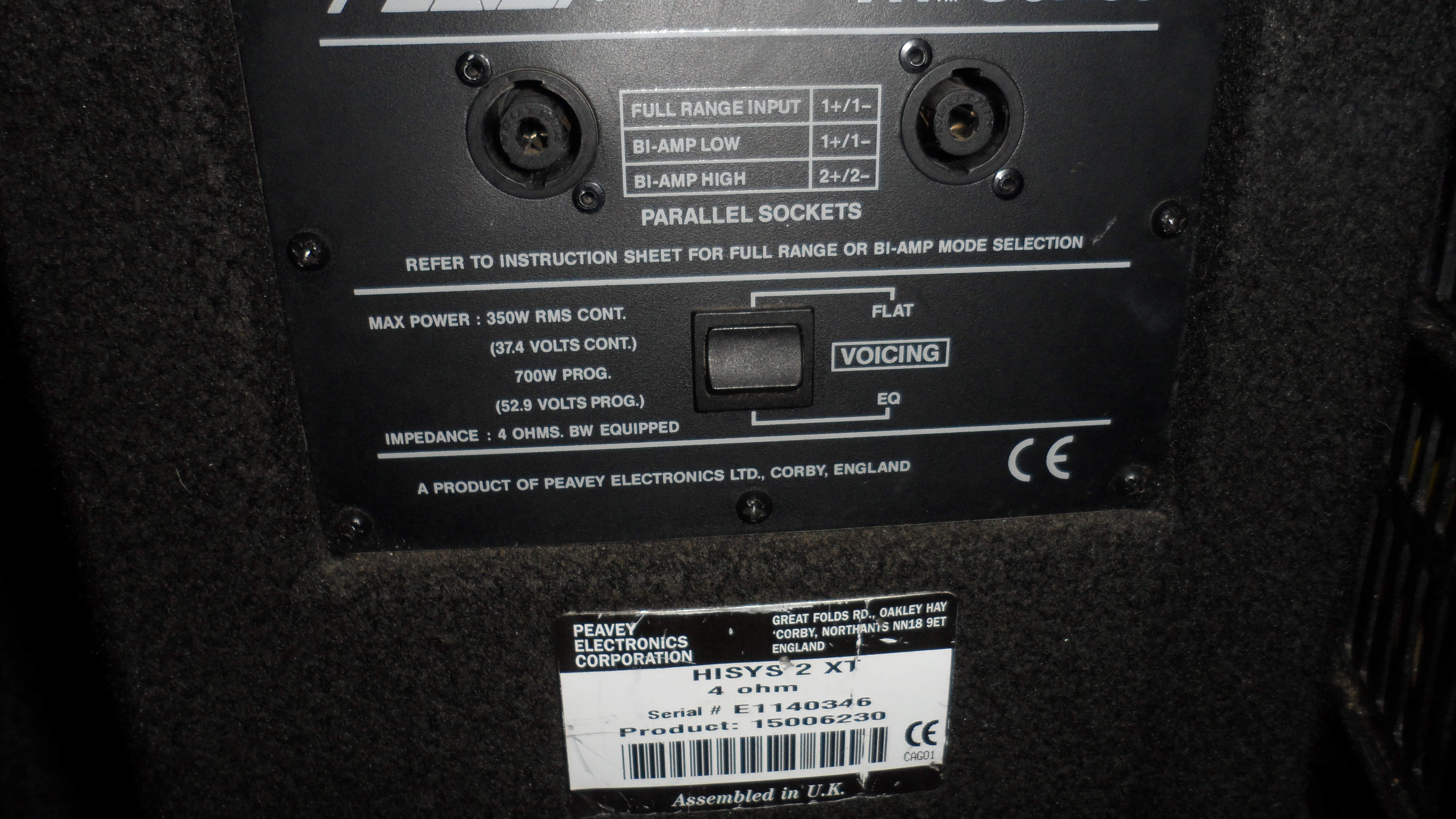 Peavey HiSys 2 XT image (#343393) - Audiofanzine