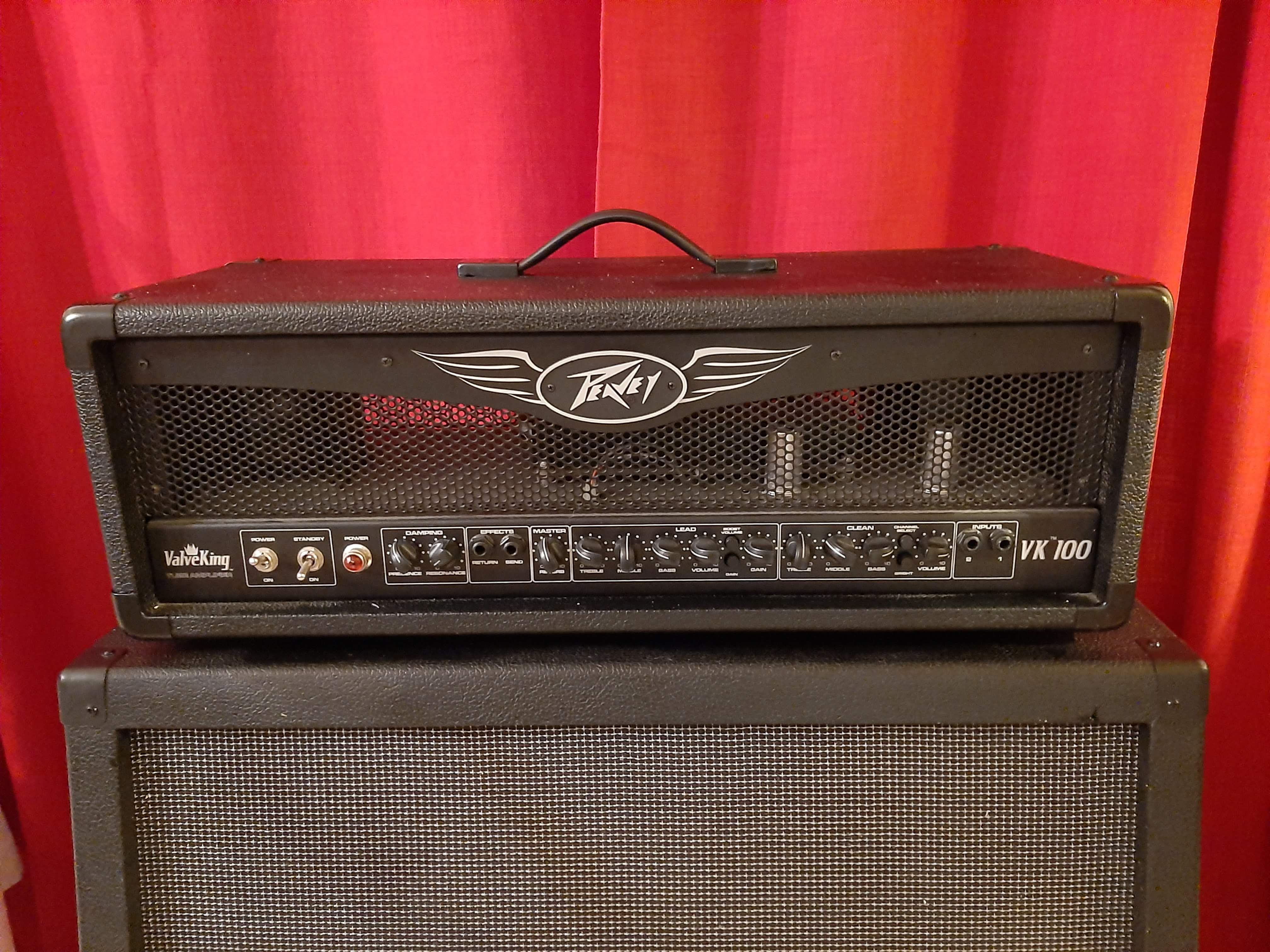 Peavey ValveKing VK100 100Watt 4x12" Guitar Half Stack 2000s Black