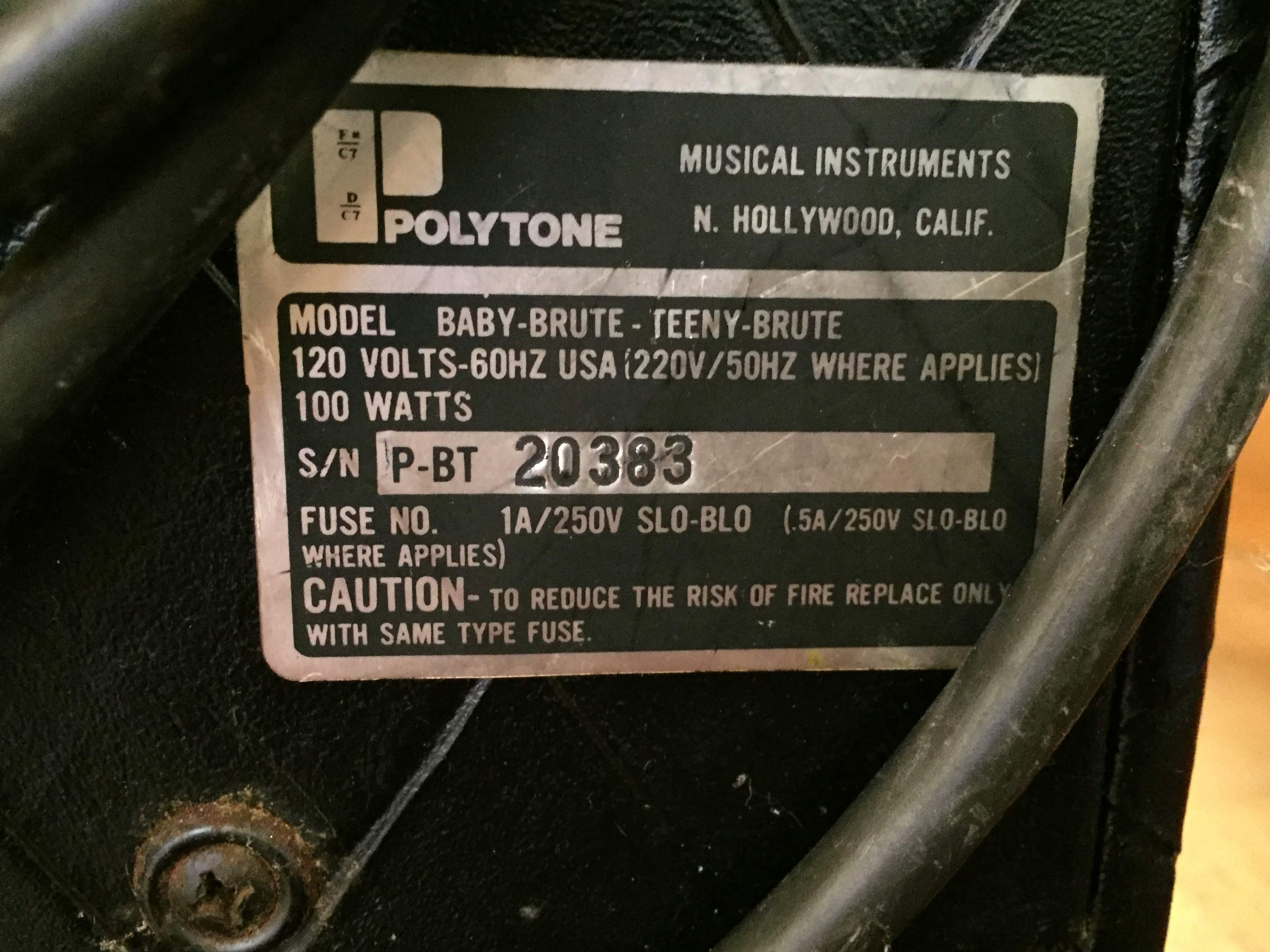 Baby Brute - Polytone Baby Brute - Audiofanzine