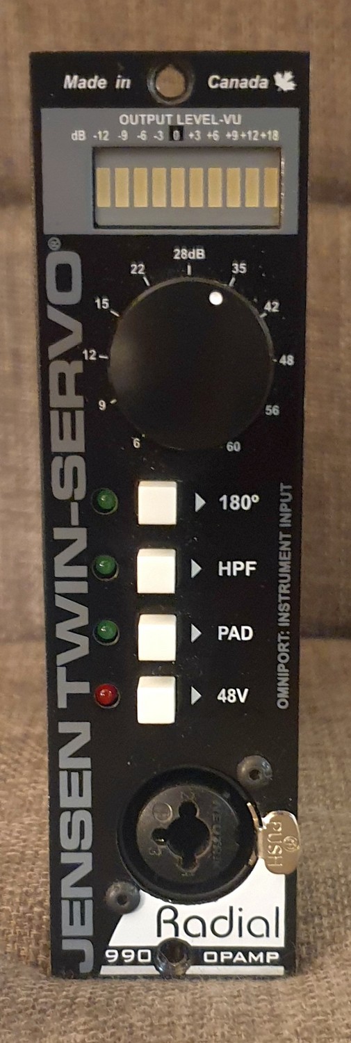 Vends Module 500 series Préampli RADIAL Jensen Twin Servo (Midi