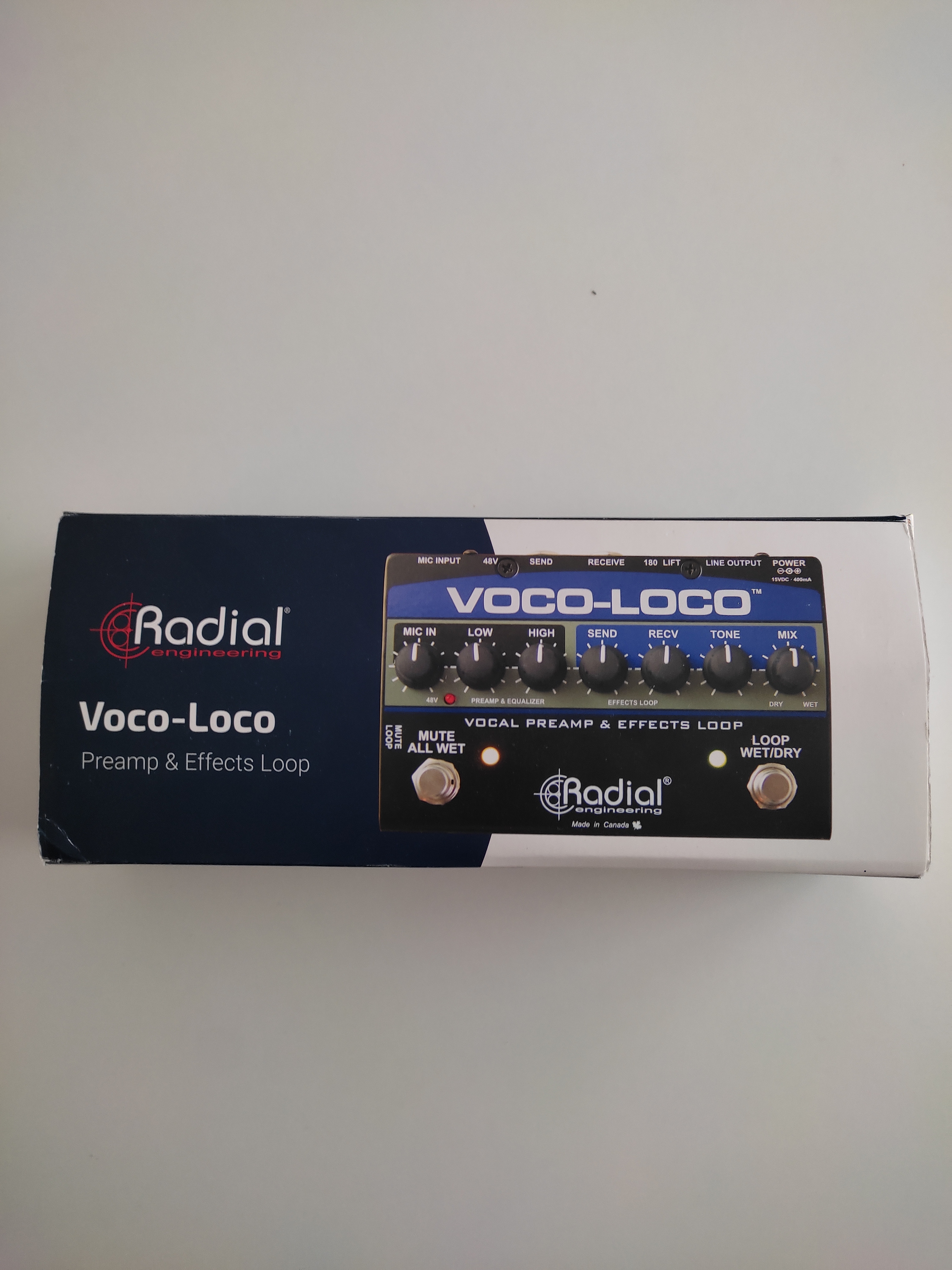 RADIAL VOCO-LOCO - Commutateur d'effets et pré-ampli micro