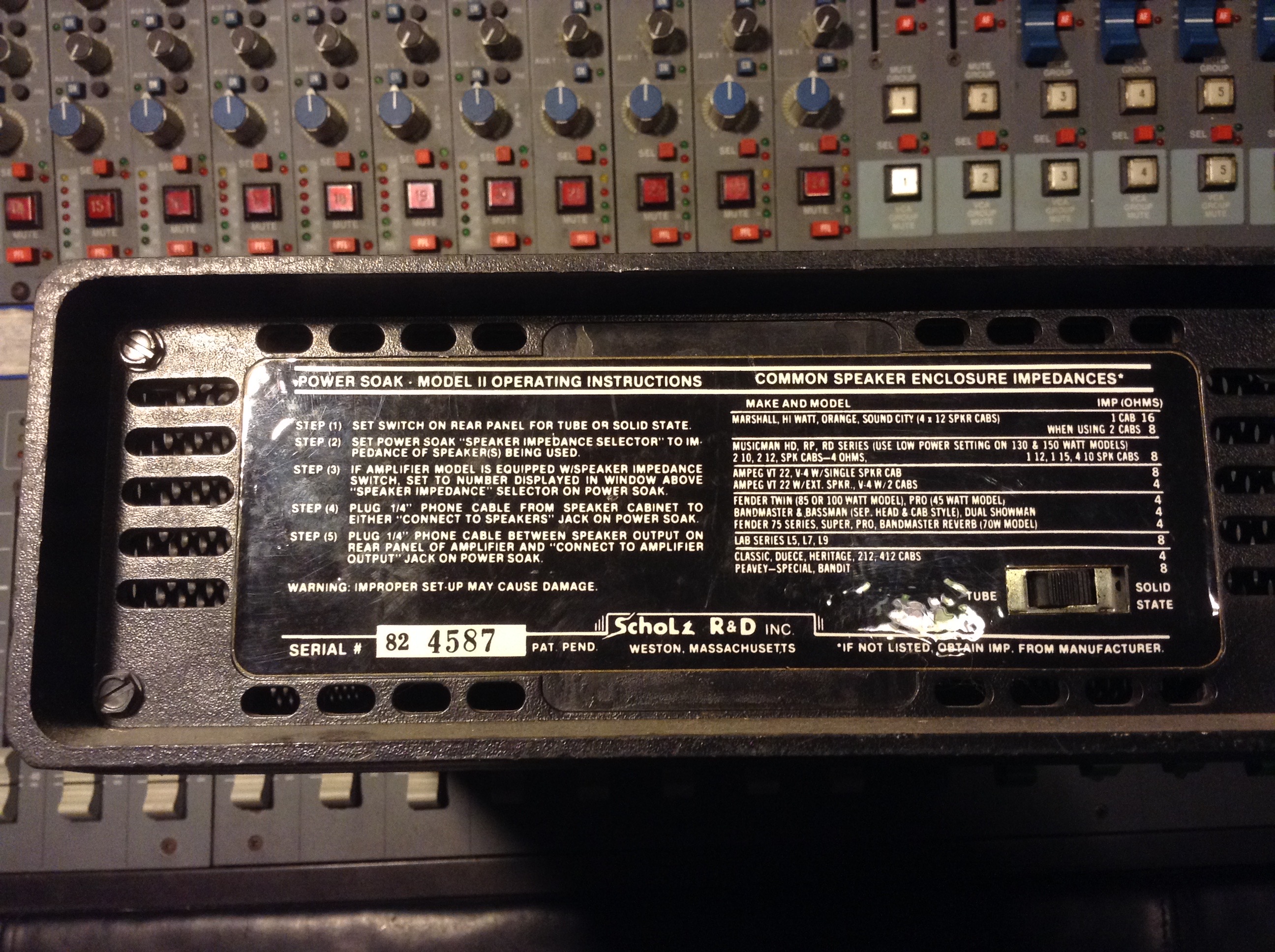 Power Soak Rockman Power Soak Audiofanzine