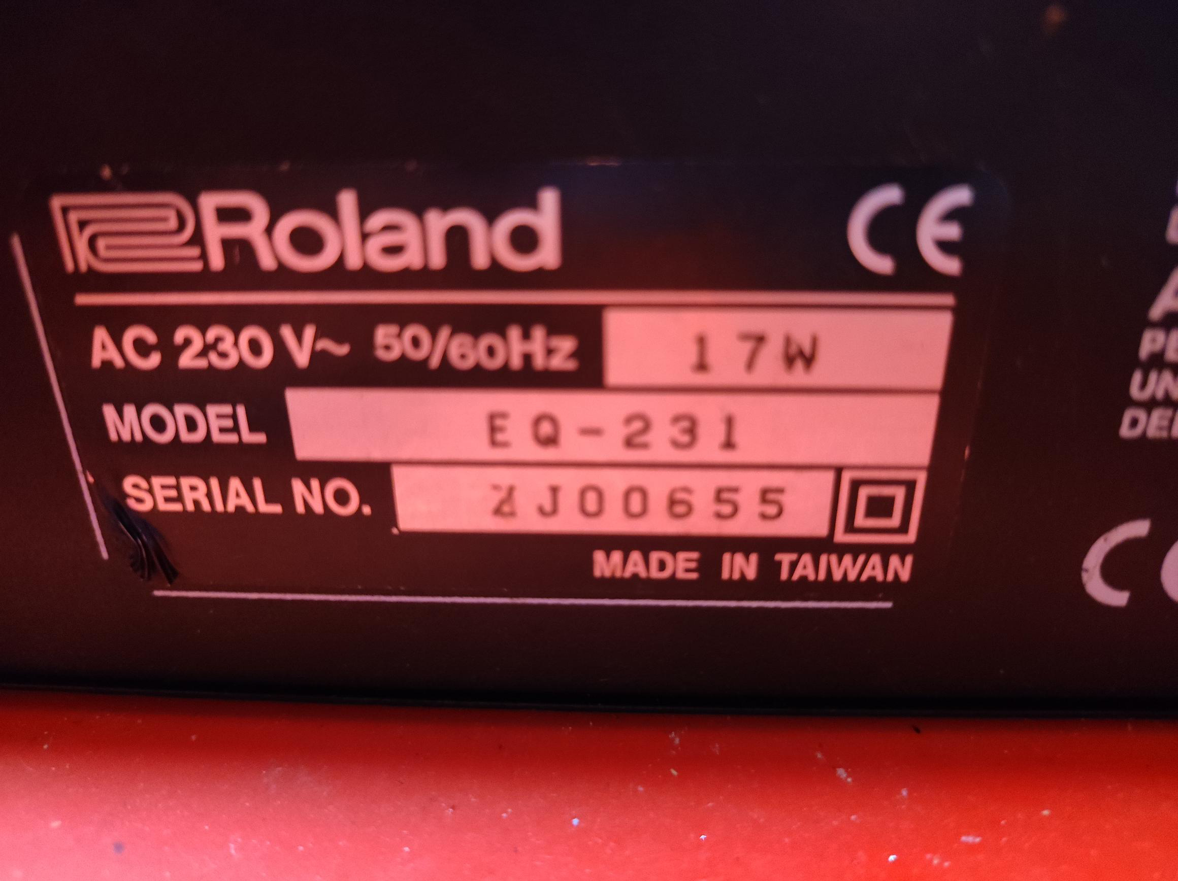EQ-231 - Roland EQ-231 - Audiofanzine