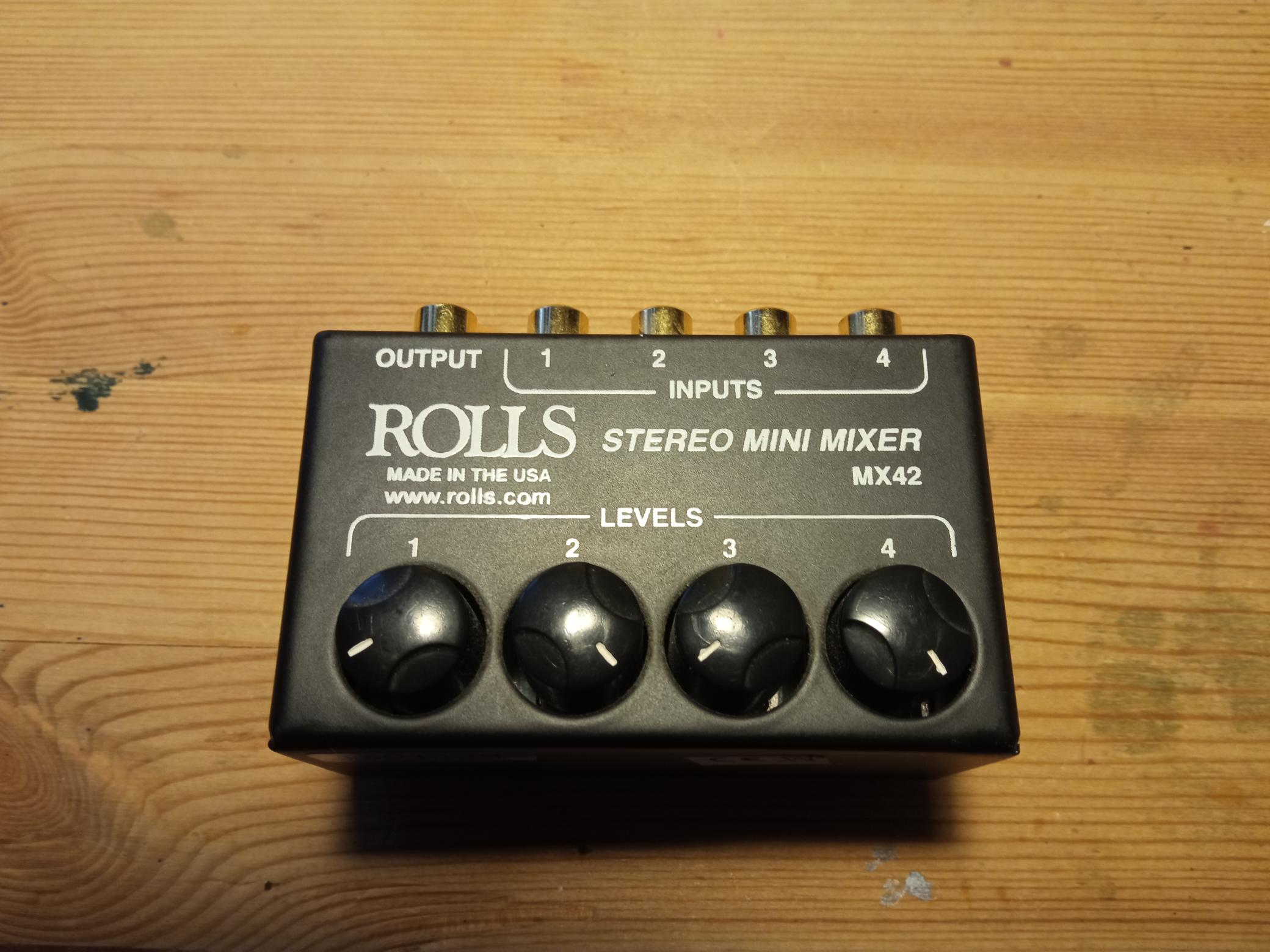 Rolls MX42 Mini Stereo Mixer